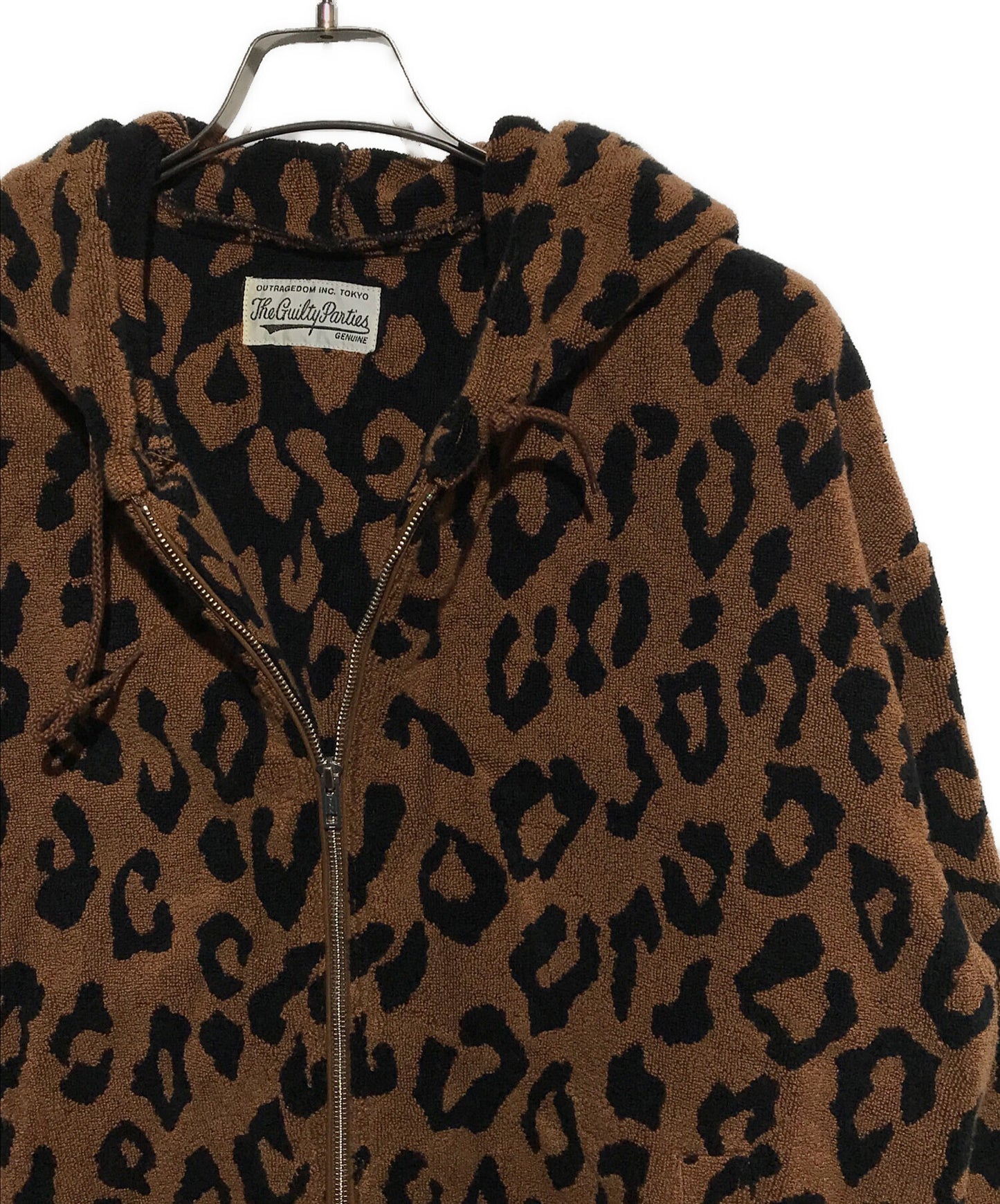 [Pre-owned] WACKO MARIA LEOPARD ZIP HOODED JACKET