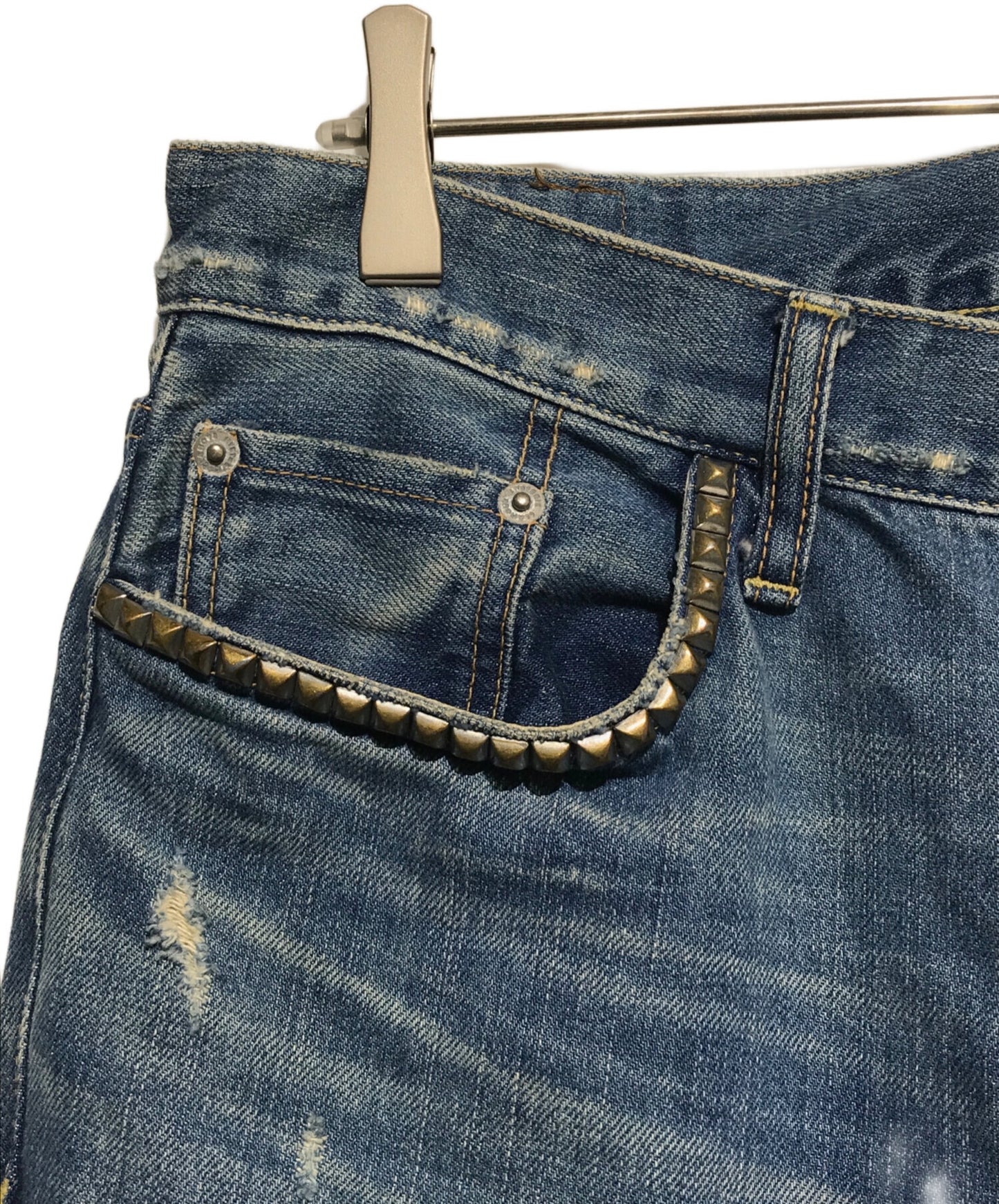 [Pre-owned] Hysteric Glamour Pocket studded denim pants 02213AP14