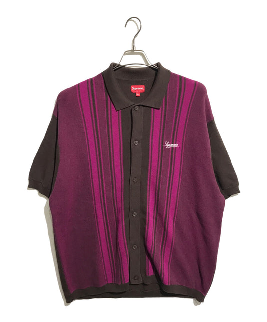 [Pre-owned] SUPREME Stripe Button Up Polo