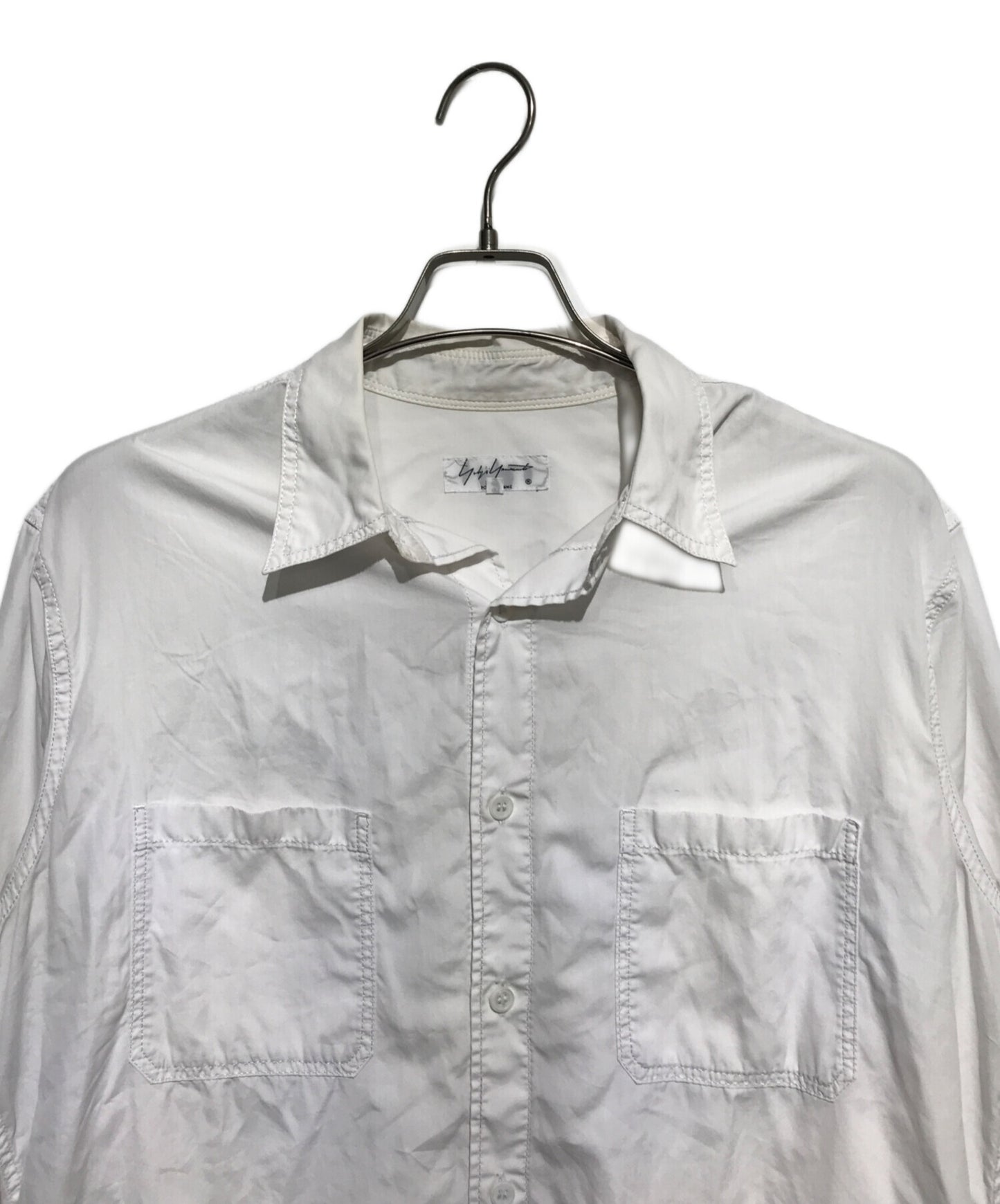 [Pre-owned] Yohji Yamamoto pour homme Ring-stitched broadcloth stand collar shirt HH-B02-001