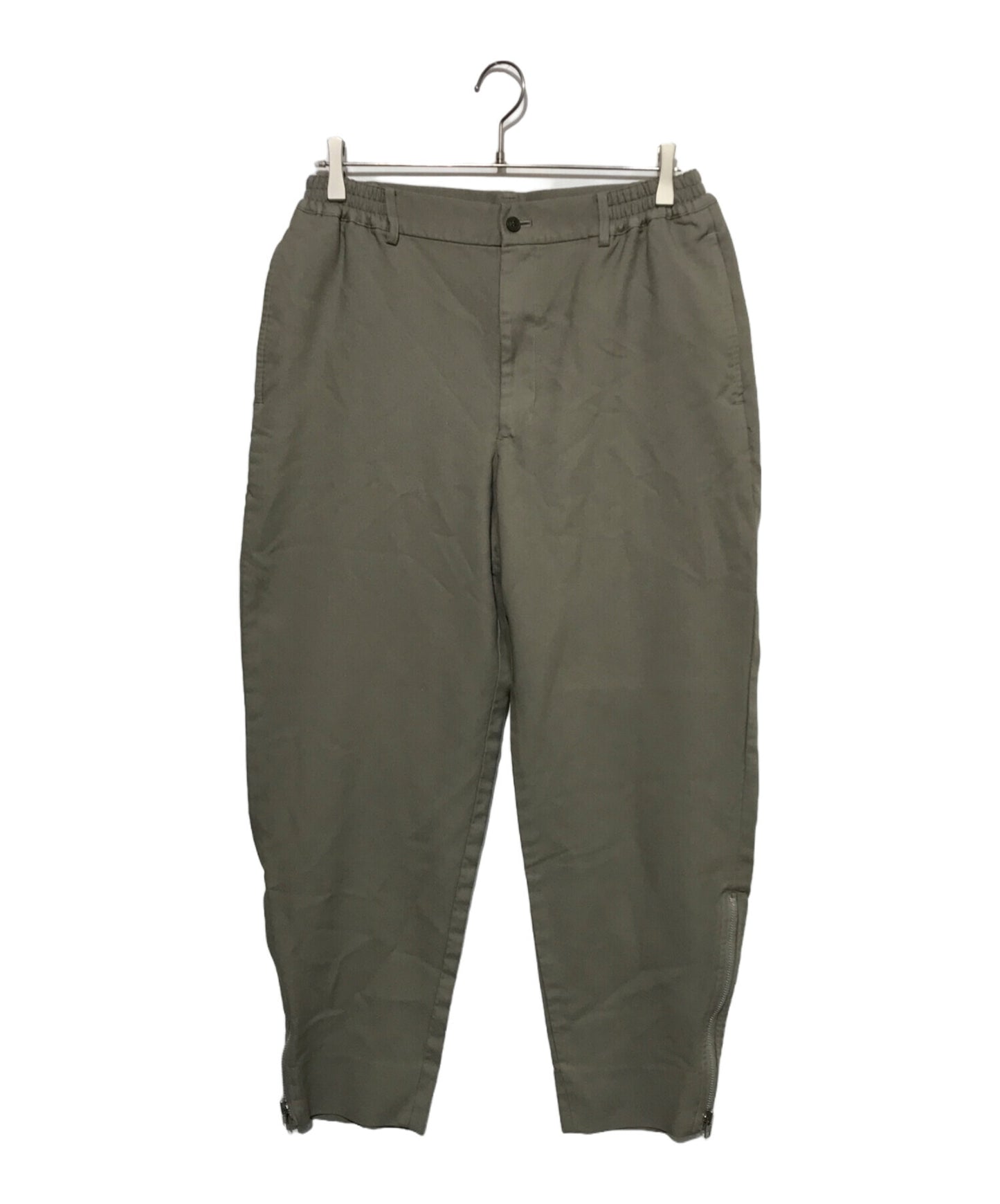 [Pre-owned] COMME des GARCONS HOMME DEUX Poly-crepe hem-zip pants DM-P050