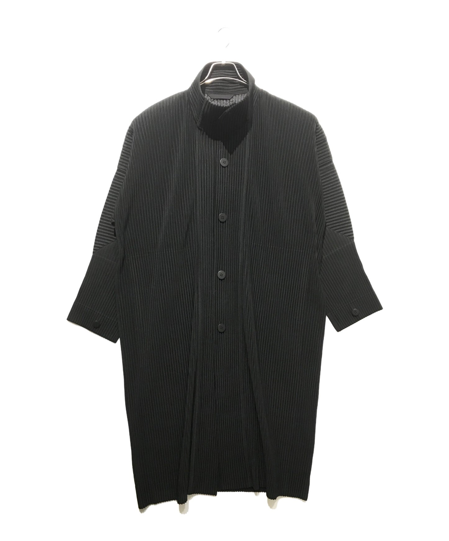 [Pre-owned] HOMME PLISSE ISSEY MIYAKE Pleated Stand Collar Coat HP43JA121