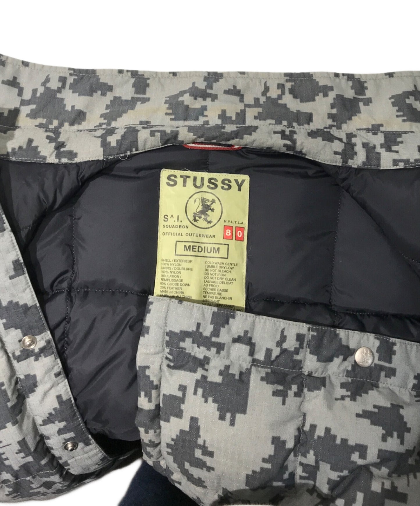 [Pre-owned] stussy Digicamo Down Shirt Jacket
