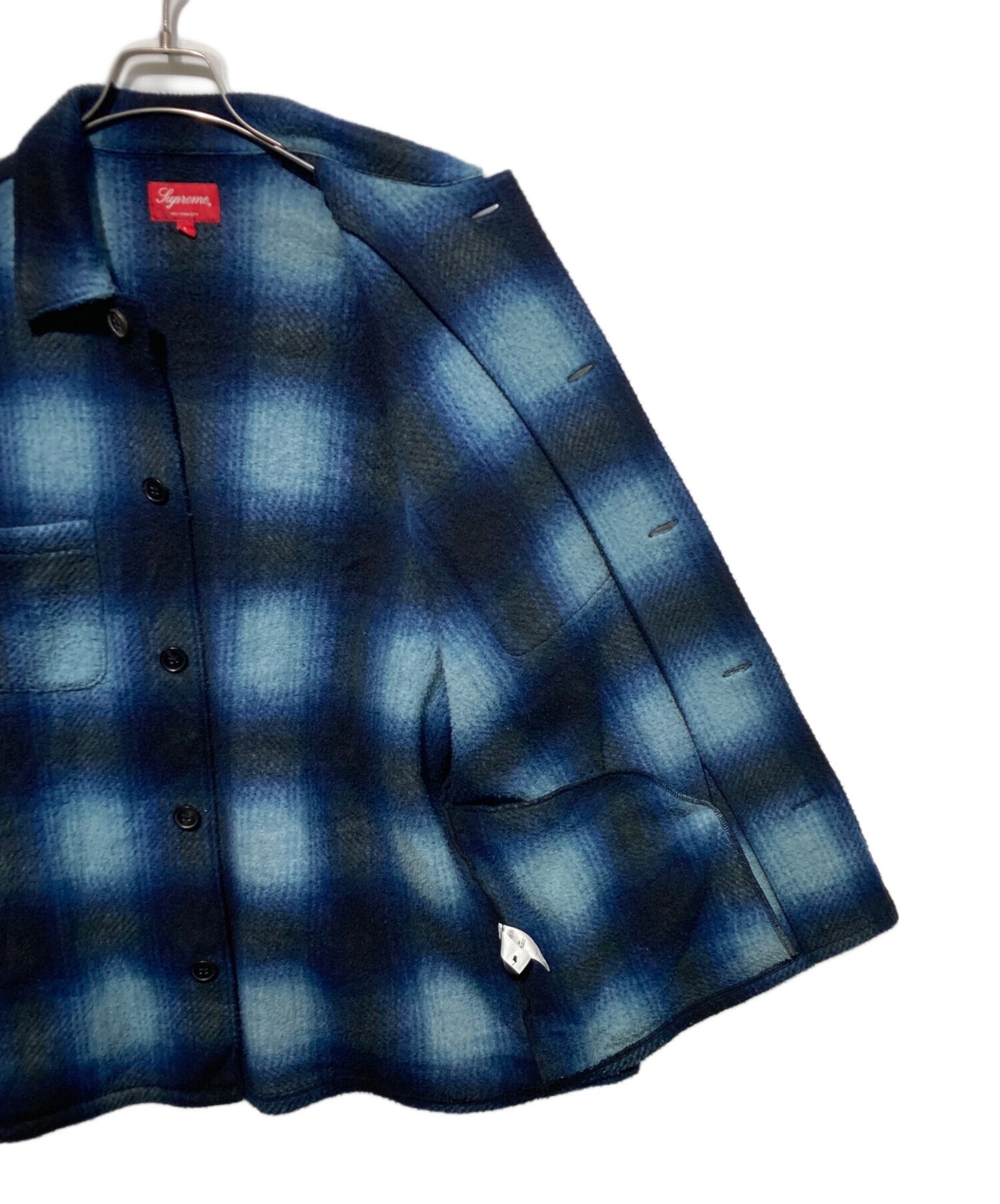 [Pre-owned] SUPREME Shadow Plaid Fleece Shirt