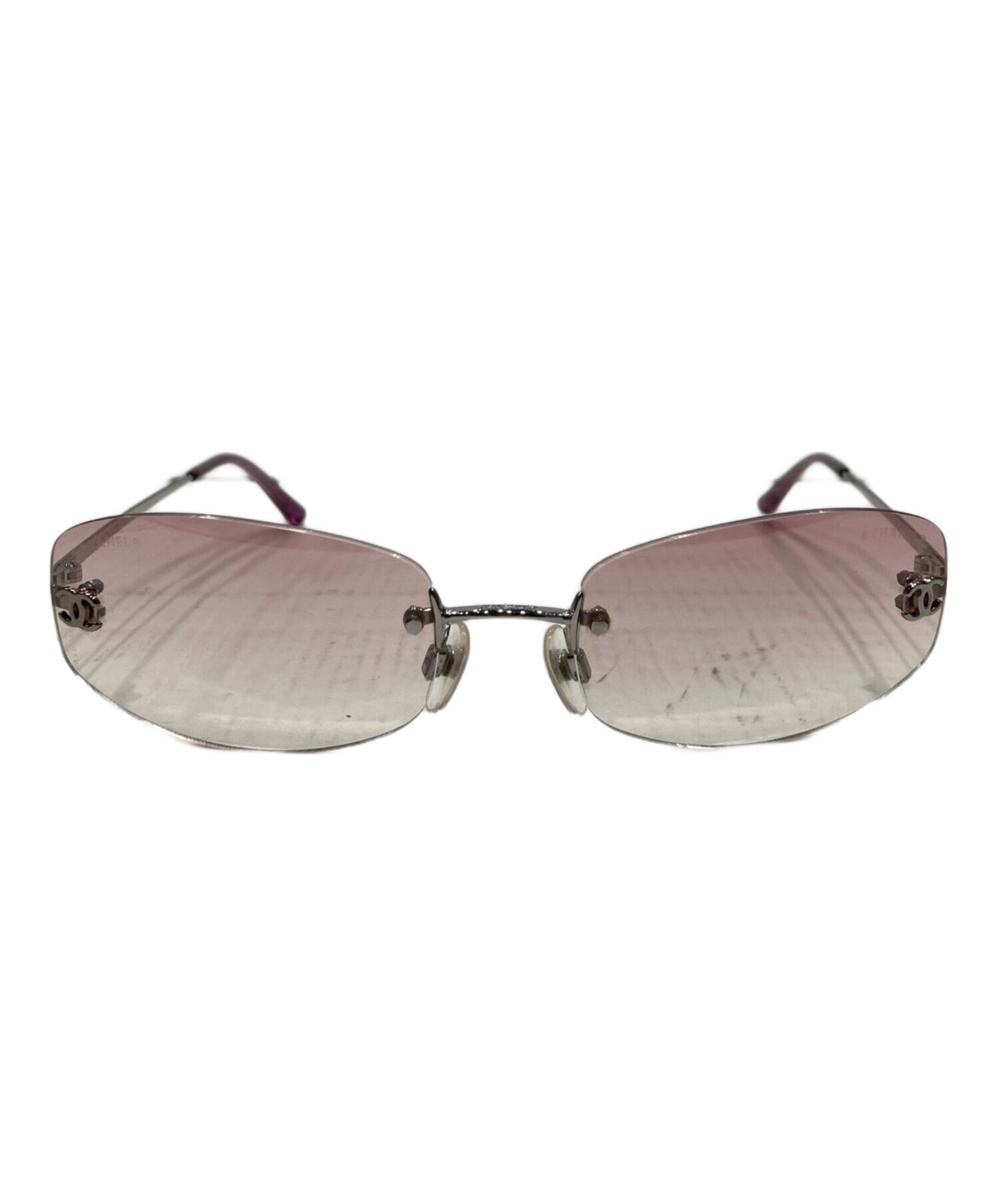 [Pre-owned] CHANEL Gradient rimless sunglasses 4002