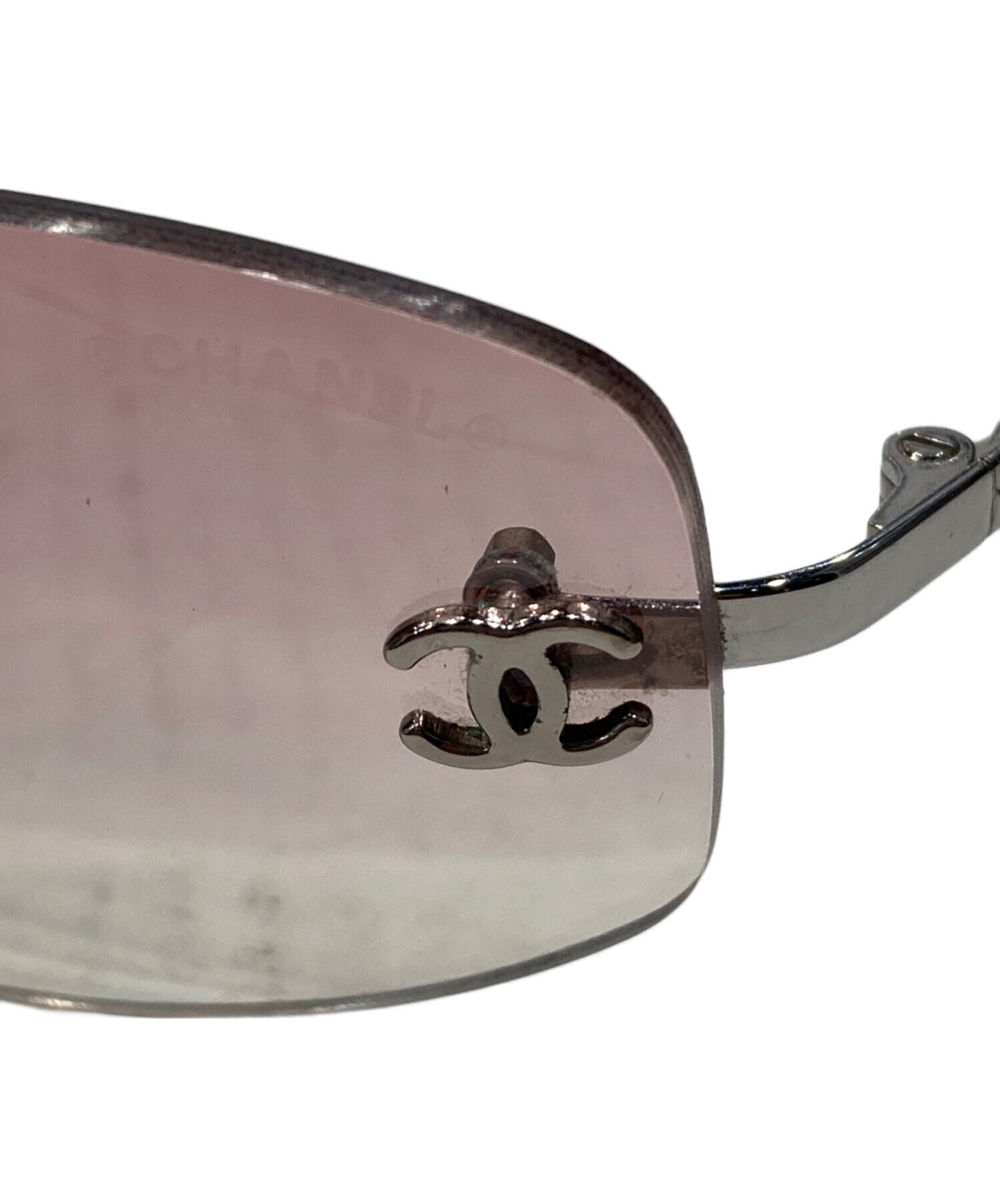 [Pre-owned] CHANEL Gradient rimless sunglasses 4002