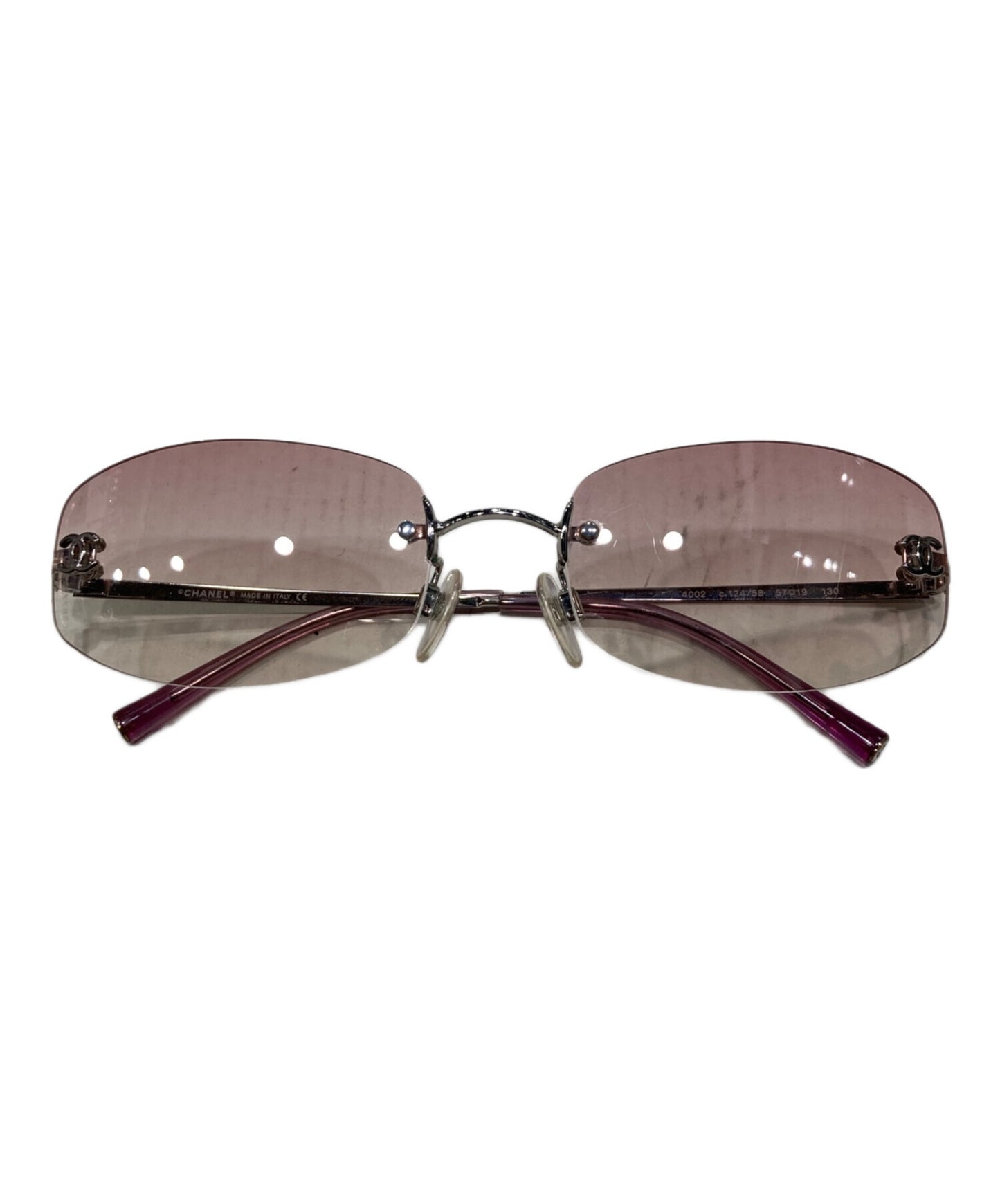 [Pre-owned] CHANEL Gradient rimless sunglasses 4002