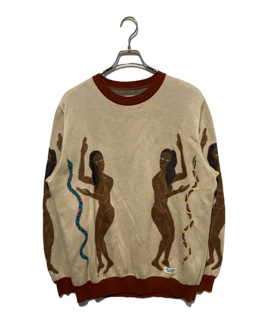 [Pre-owned] WACKO MARIA JACQUARD CREW NECK SWEATHER