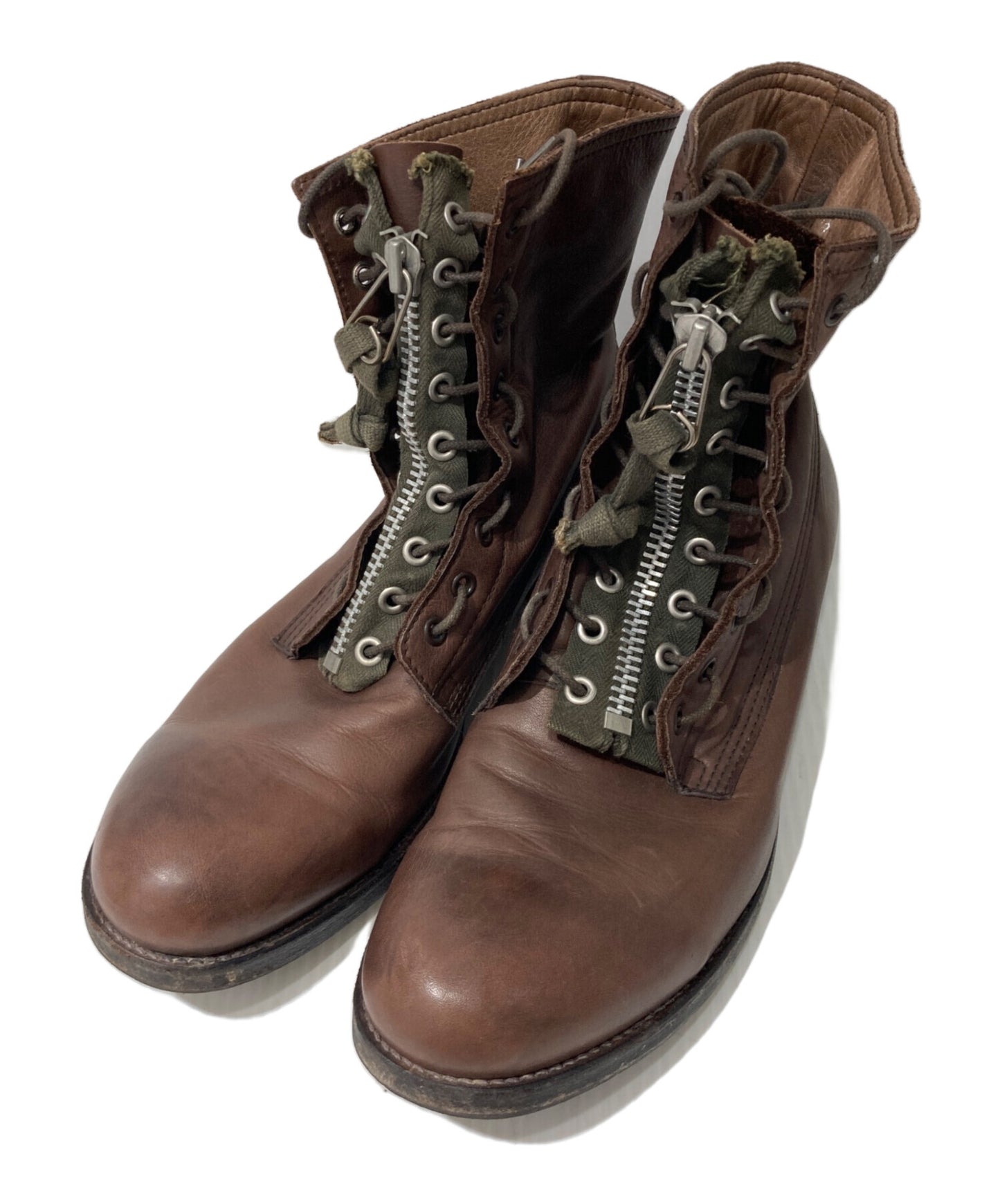 [Pre-owned] UNDERCOVERISM Military studded center zip boots G6F08