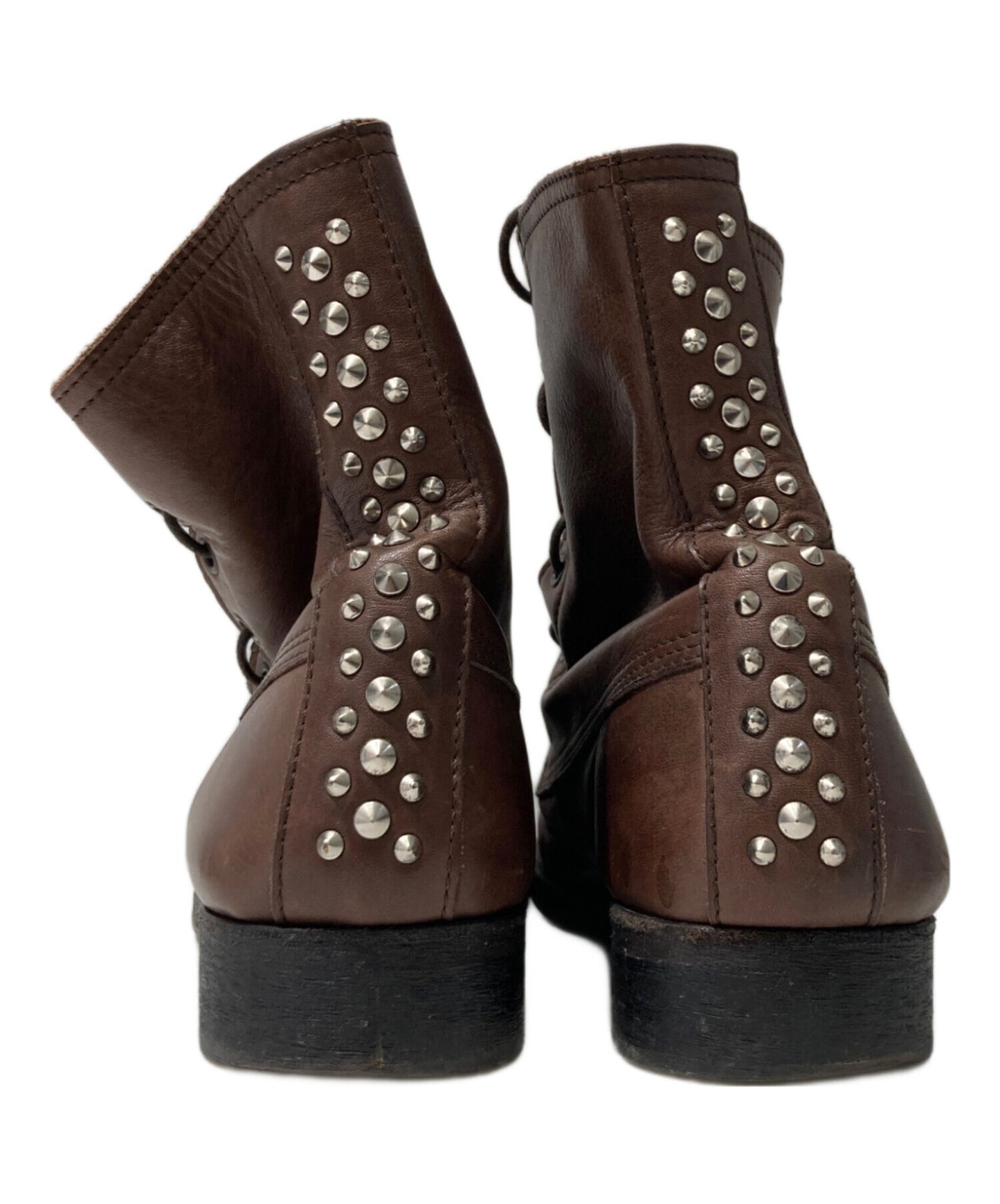 [Pre-owned] UNDERCOVERISM Military studded center zip boots G6F08