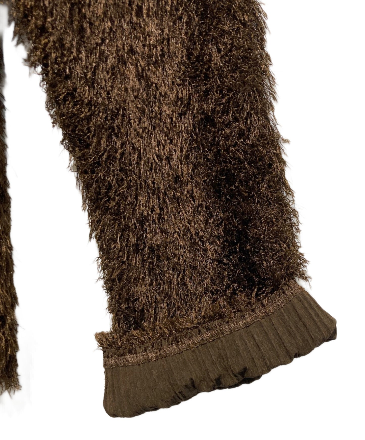 [Pre-owned] PLEATS PLEASE Pleated faux fur knit and sewn on the back PP33-JK763