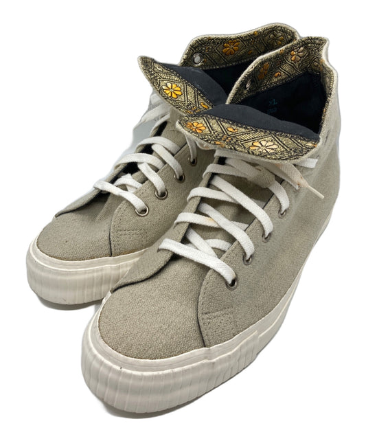 [Pre-owned] Yohji Yamamoto pour homme Rokumeikan period wool tweed high-cut sneakers HE-E08-175