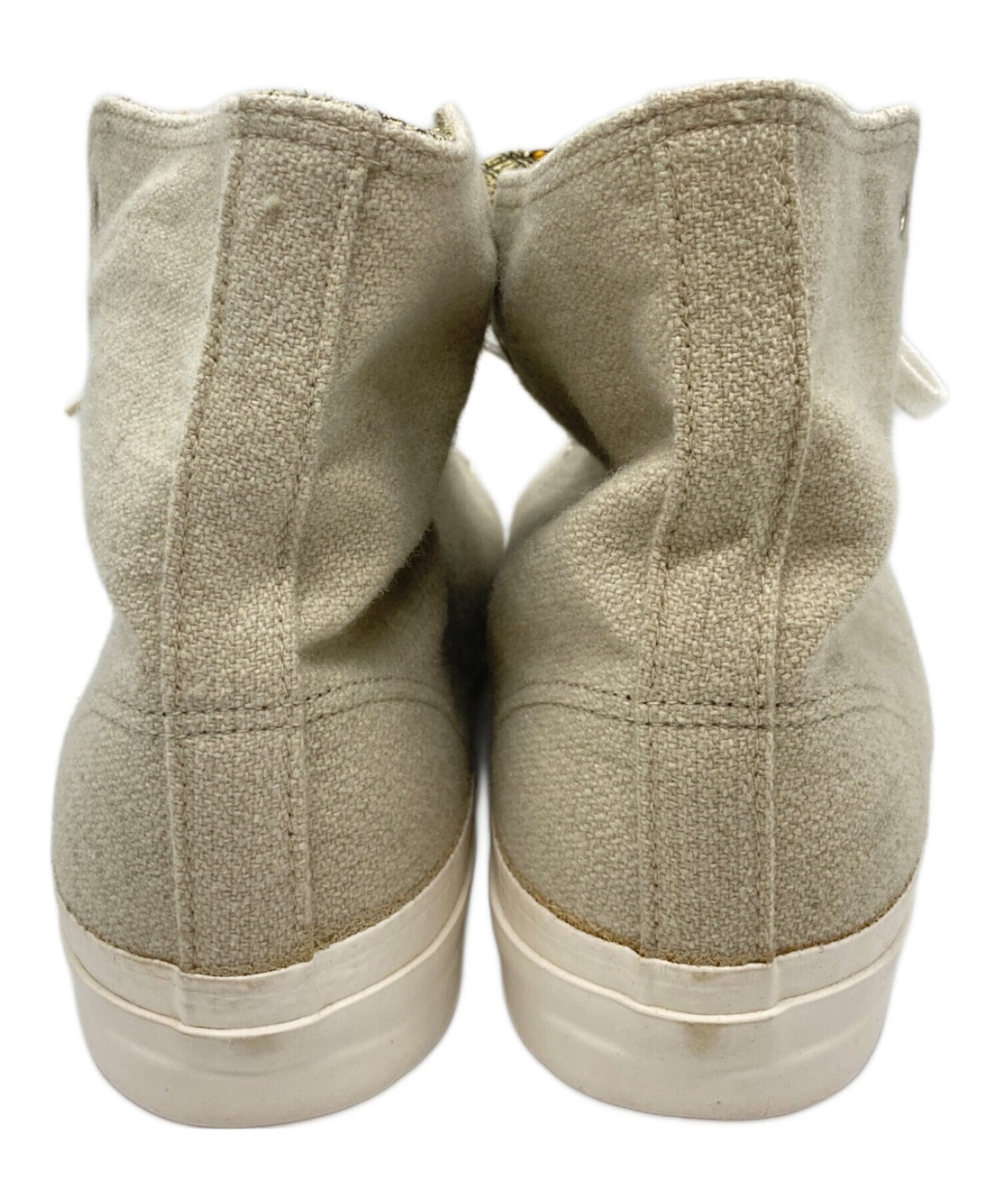 [Pre-owned] Yohji Yamamoto pour homme Rokumeikan period wool tweed high-cut sneakers HE-E08-175