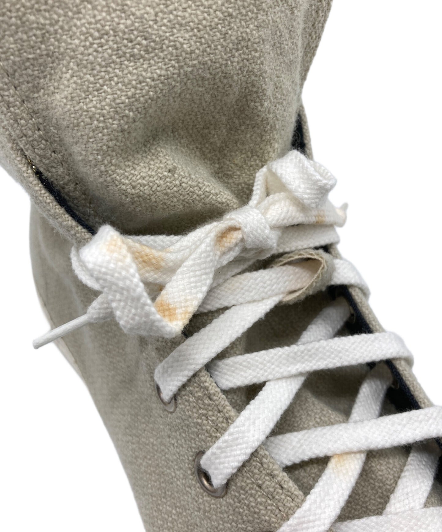 [Pre-owned] Yohji Yamamoto pour homme Rokumeikan period wool tweed high-cut sneakers HE-E08-175