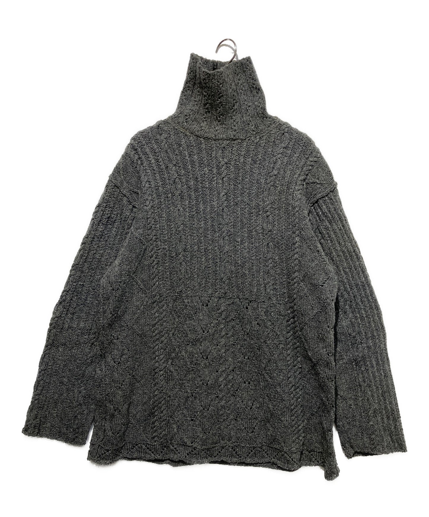 [Pre-owned] Yohji Yamamoto pour homme Turtleneck Cable Knit HV-K46-120