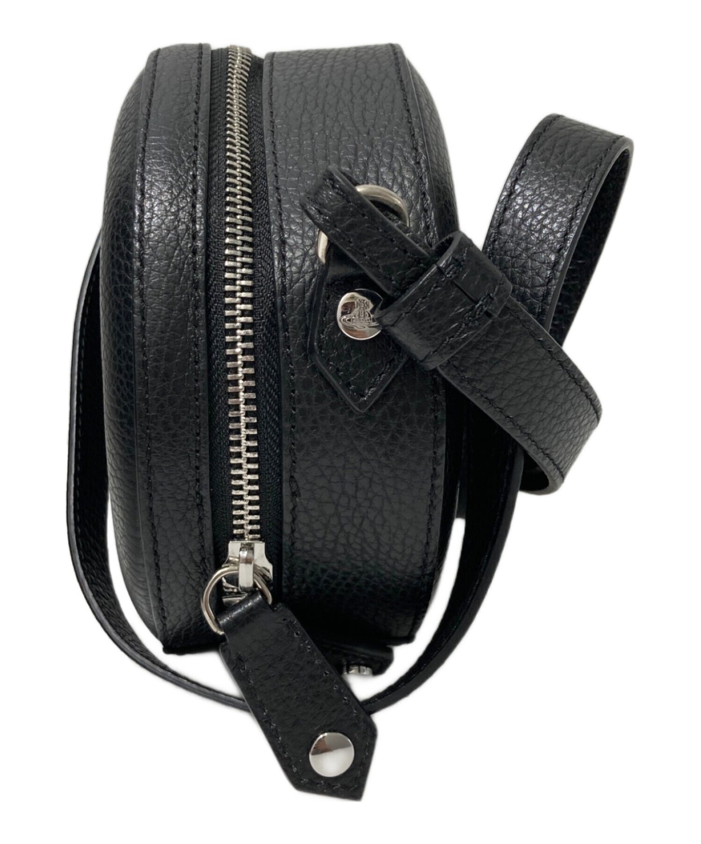 [Pre-owned] Vivienne Westwood Round Leather Shoulder Bag