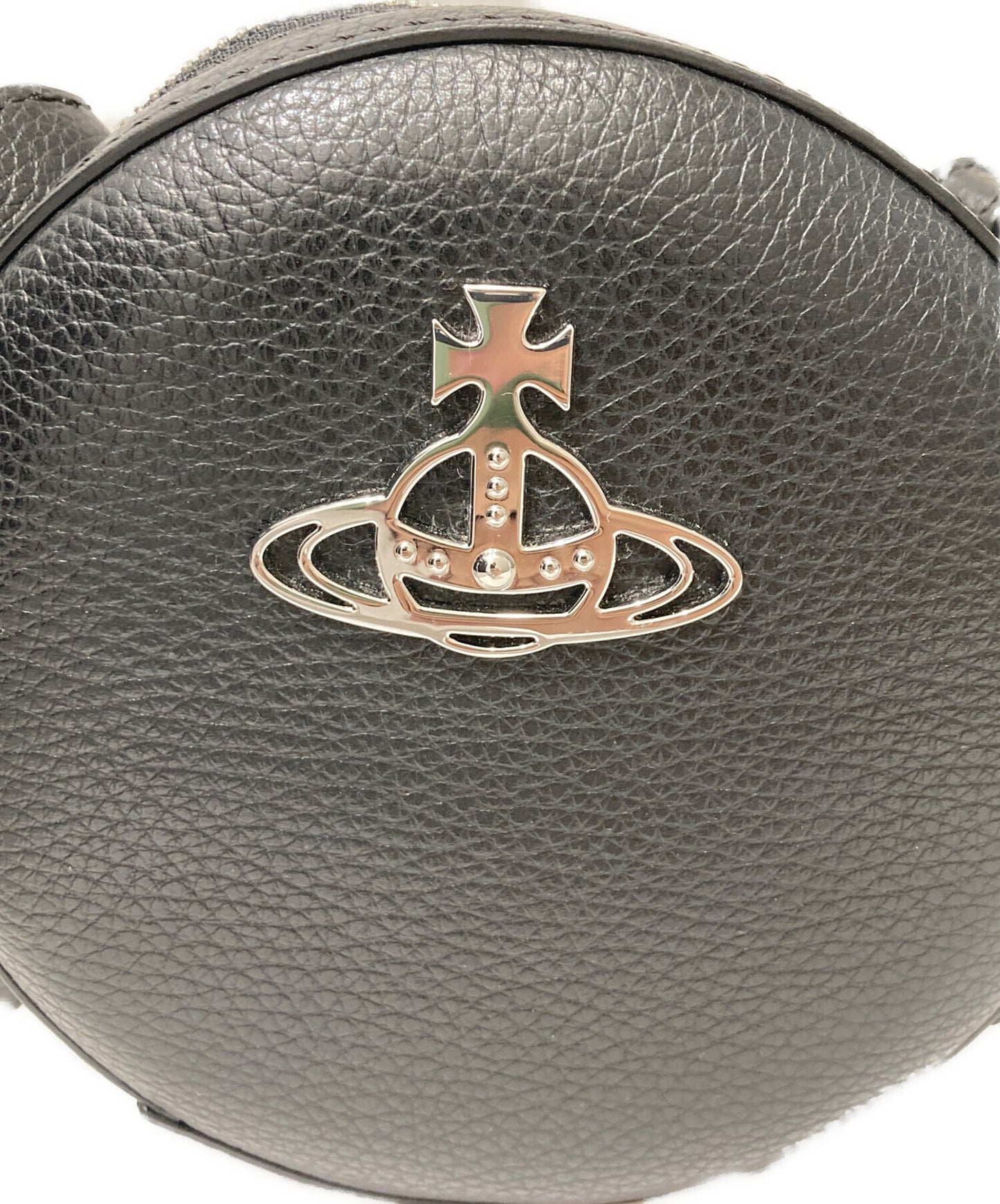 [Pre-owned] Vivienne Westwood Round Leather Shoulder Bag