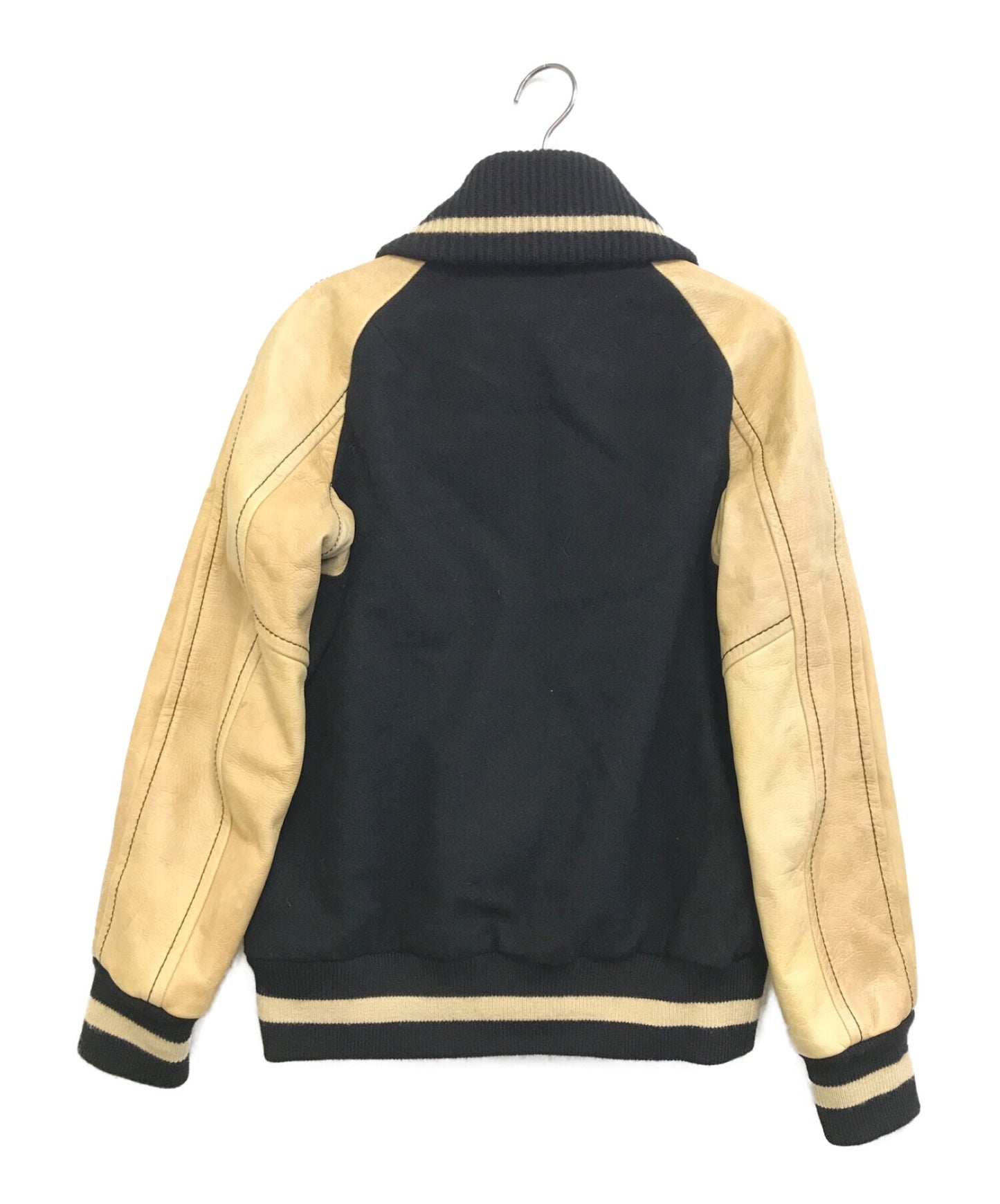 [Pre-owned] NUMBER (N)INE Donkey Collar Varsity Jacket F08-NJ052B