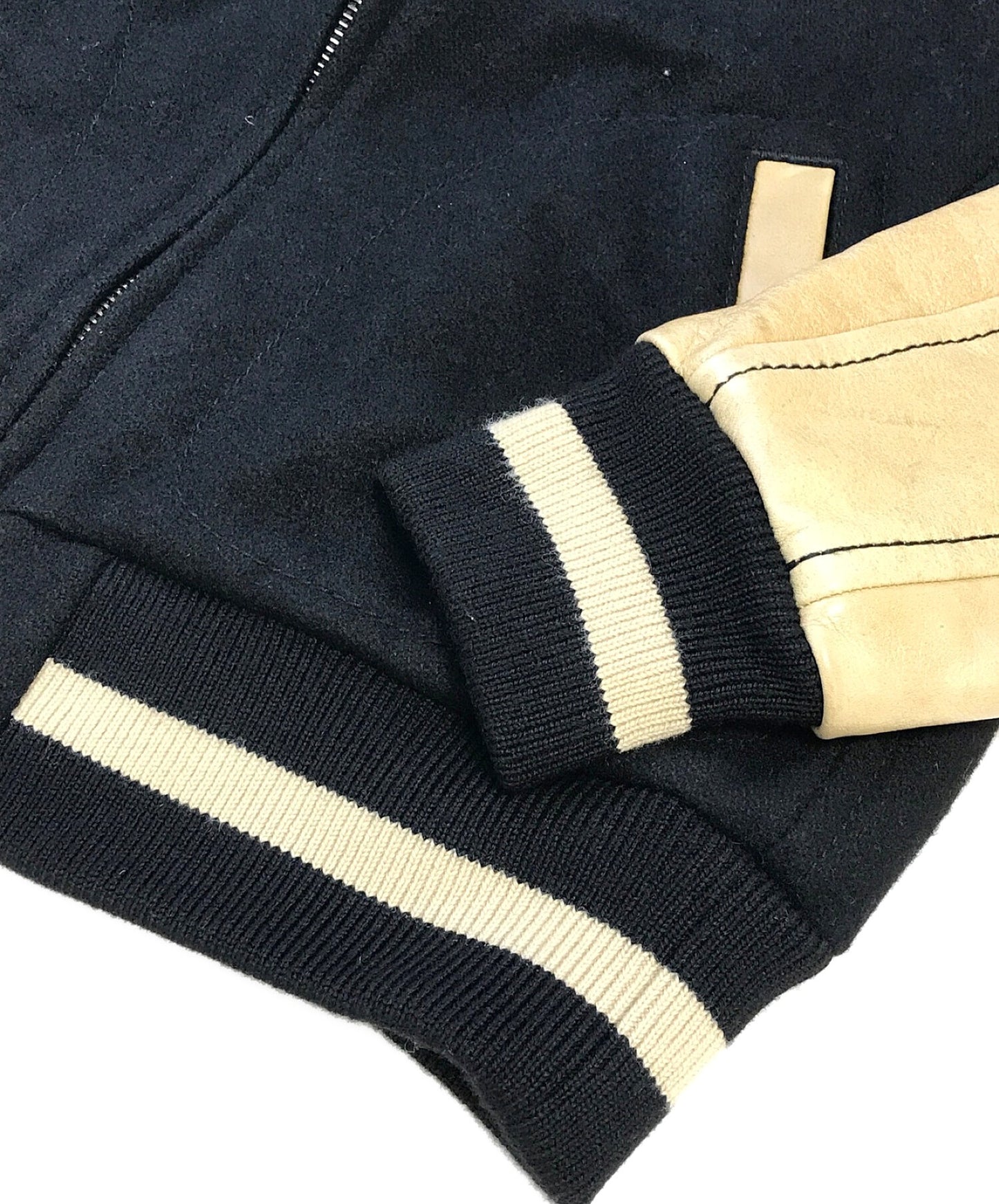 [Pre-owned] NUMBER (N)INE Donkey Collar Varsity Jacket F08-NJ052B