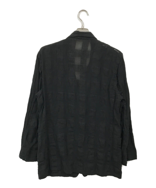 [Pre-owned] ISSEY MIYAKE MEN Shadow Check Cotton Linen Jacket ME51FU233
