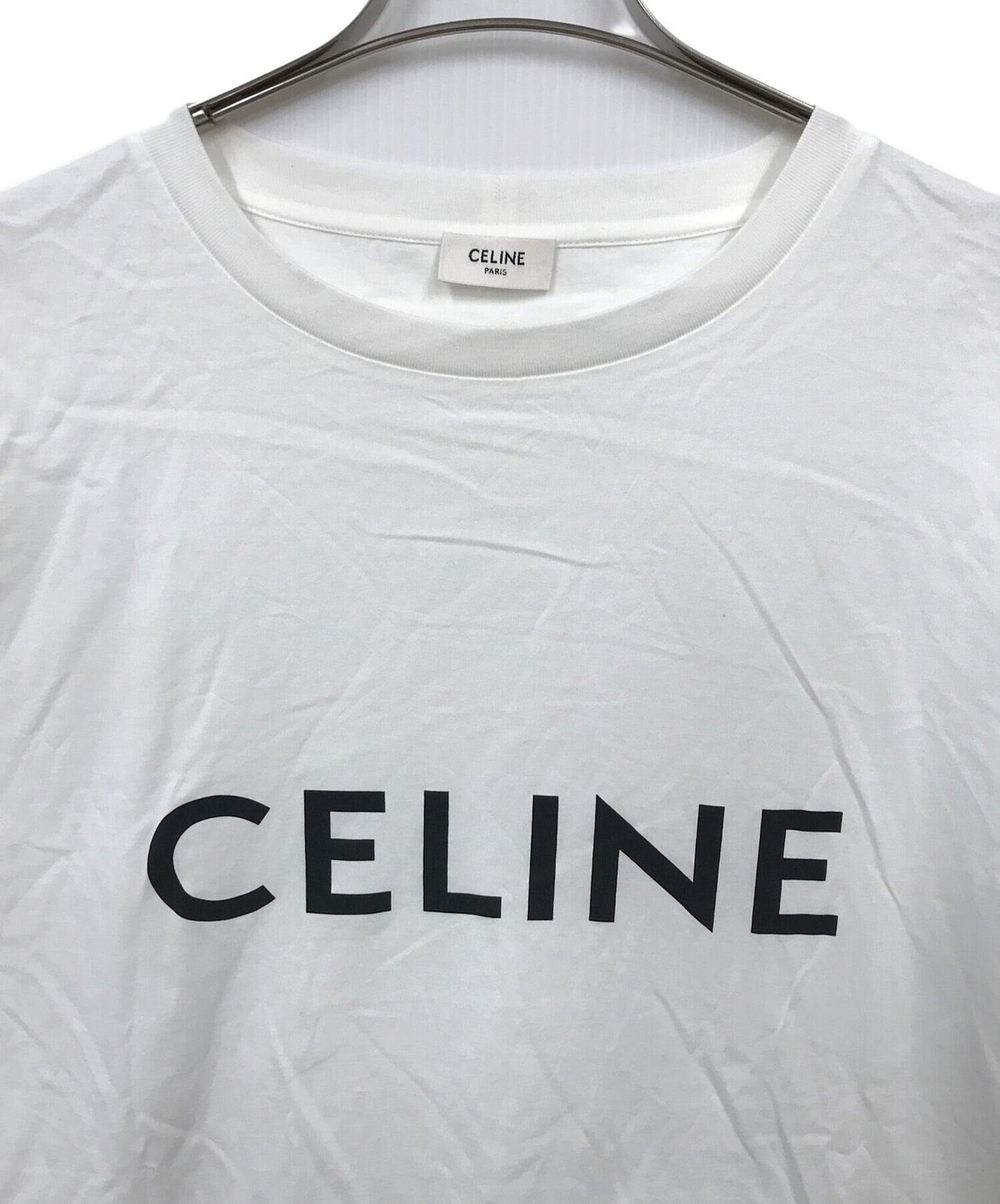 [Pre-owned] CELINE Oversized Logo T-Shirt 2X50A671Q