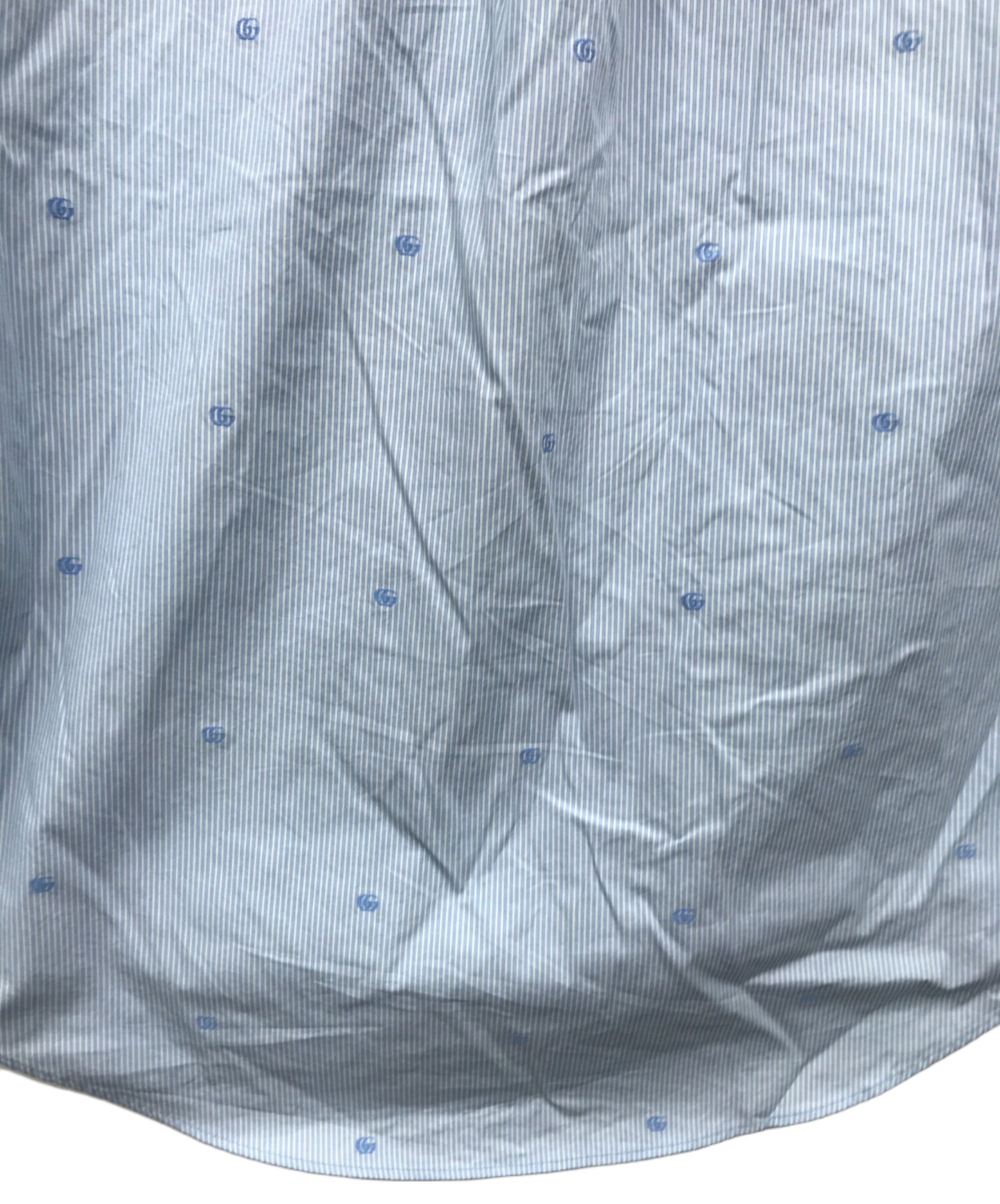 [Pre-owned] GUCCI GG cotton stripe shirt 673493