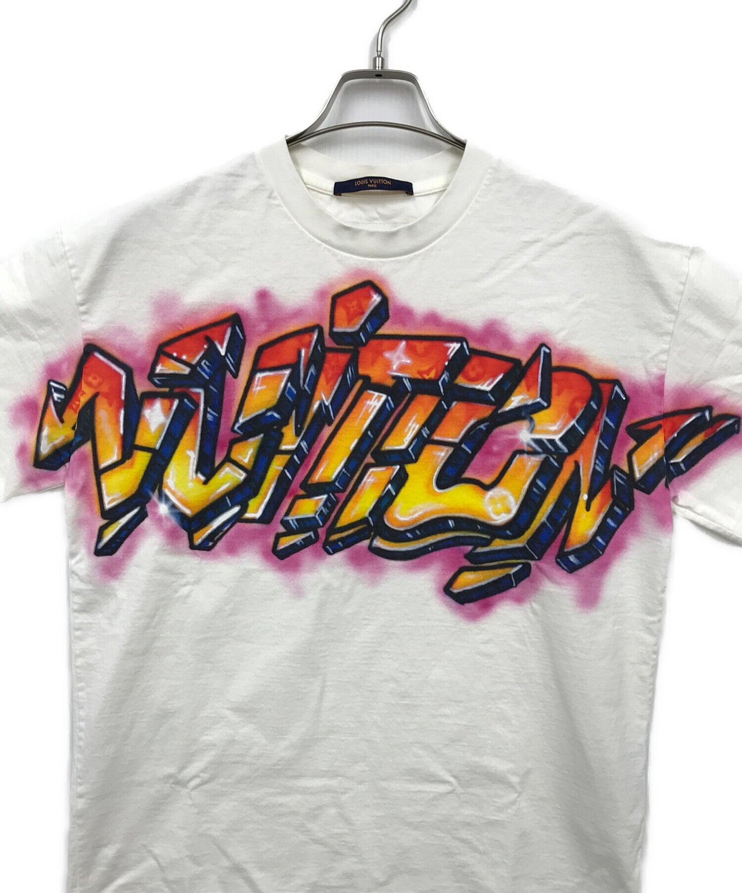 [Pre-owned] LOUIS VUITTON Graphite Logo Print T-Shirt RM221 DT3 HMY60W