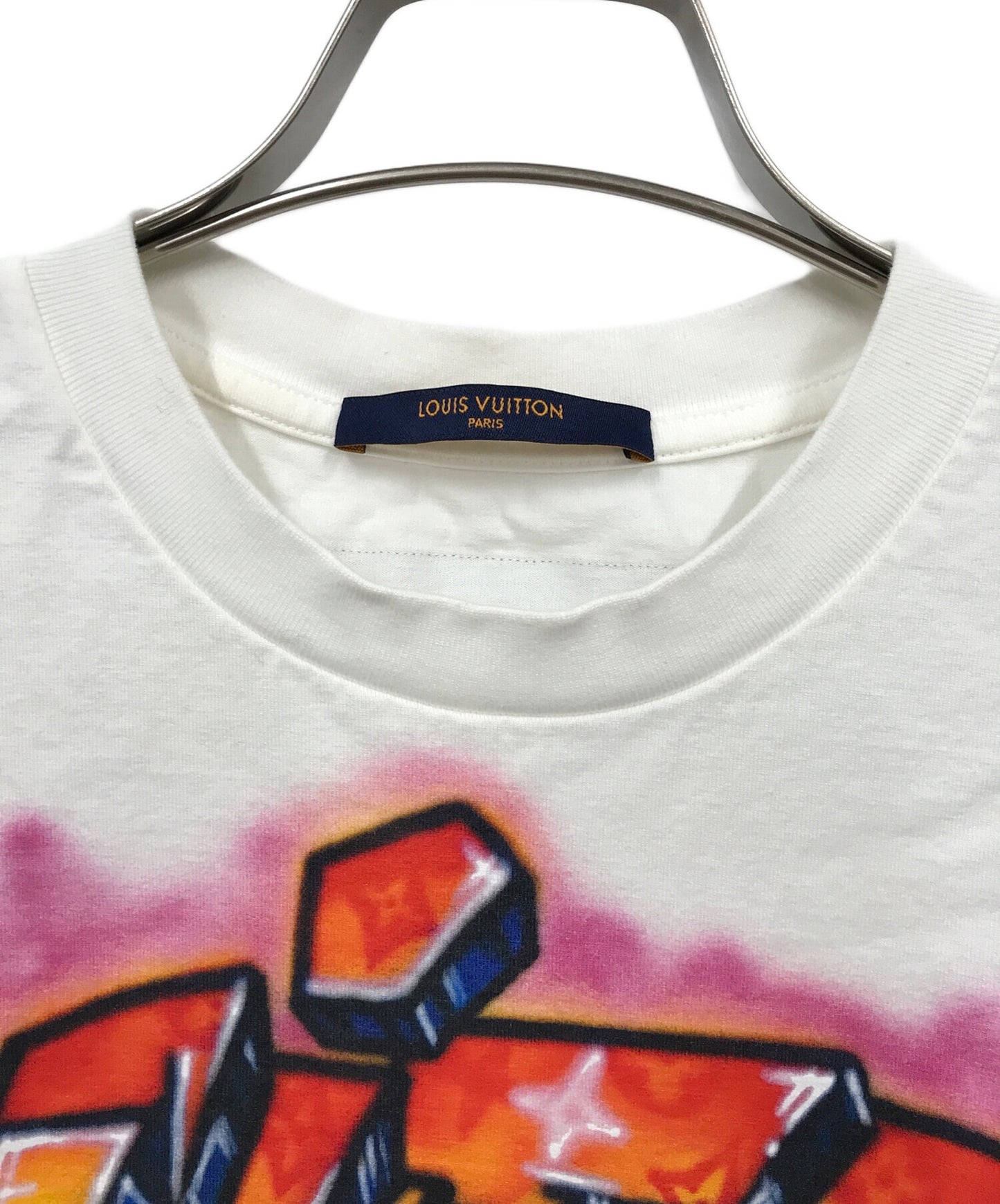 [Pre-owned] LOUIS VUITTON Graphite Logo Print T-Shirt RM221 DT3 HMY60W