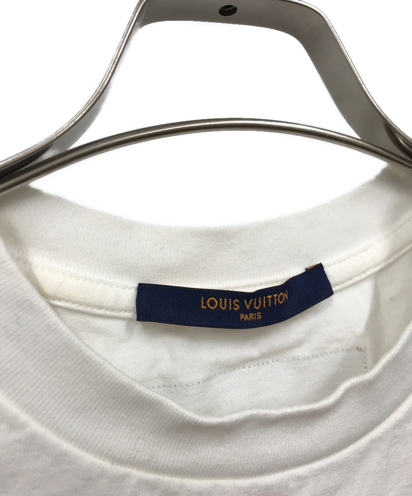 [Pre-owned] LOUIS VUITTON Graphite Logo Print T-Shirt RM221 DT3 HMY60W