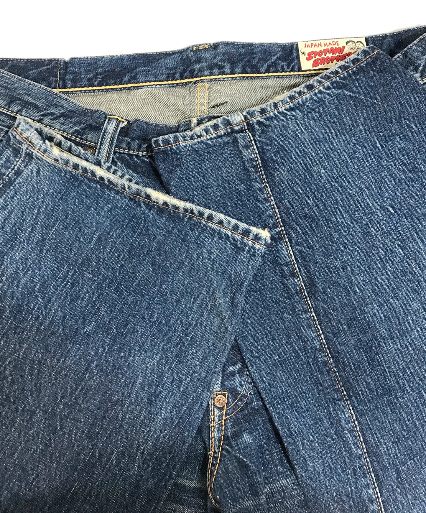 [Pre-owned] EVISU Seagull Painted Denim Pants