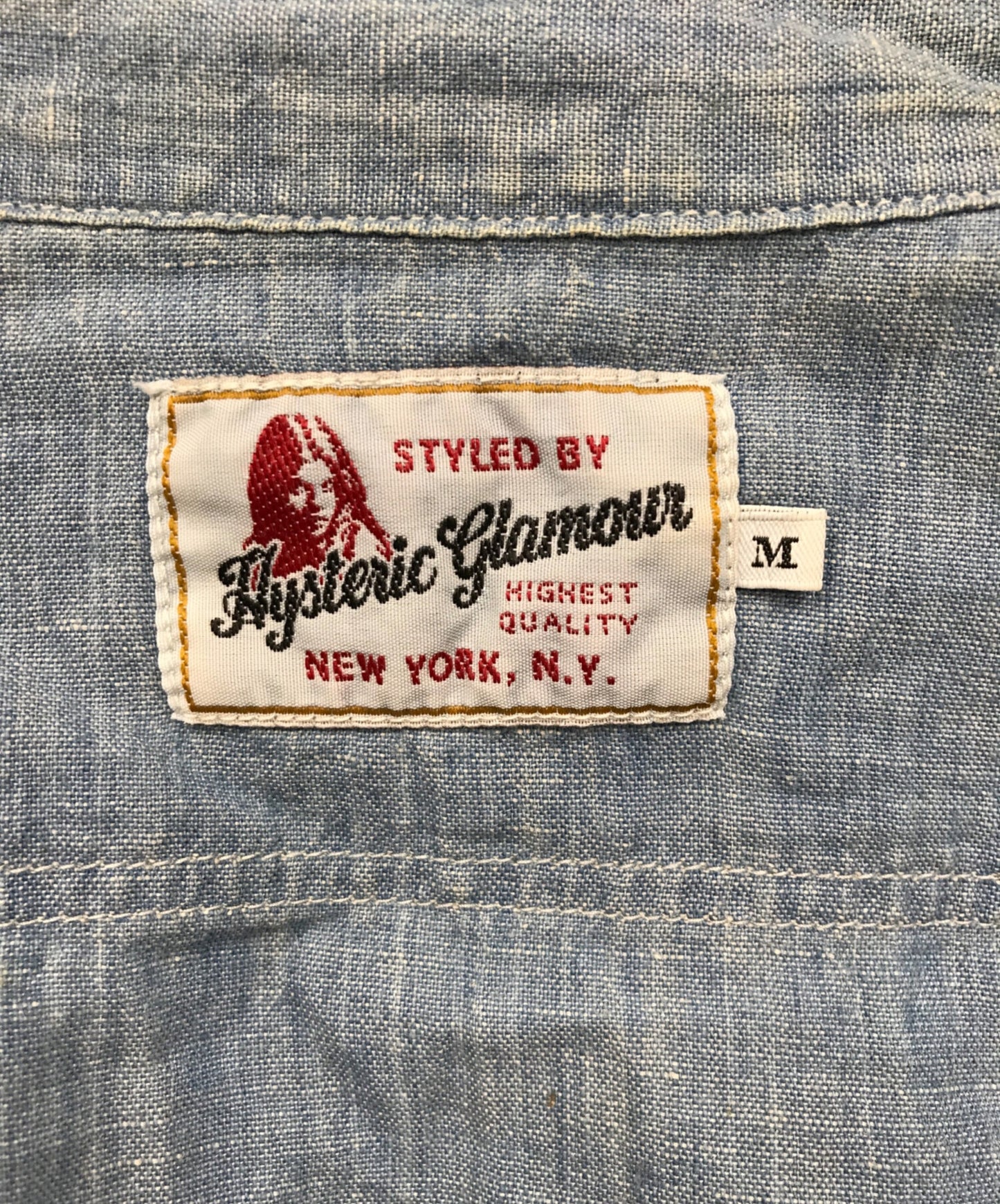 [Pre-owned] Hysteric Glamour Linen blend girl print shirt