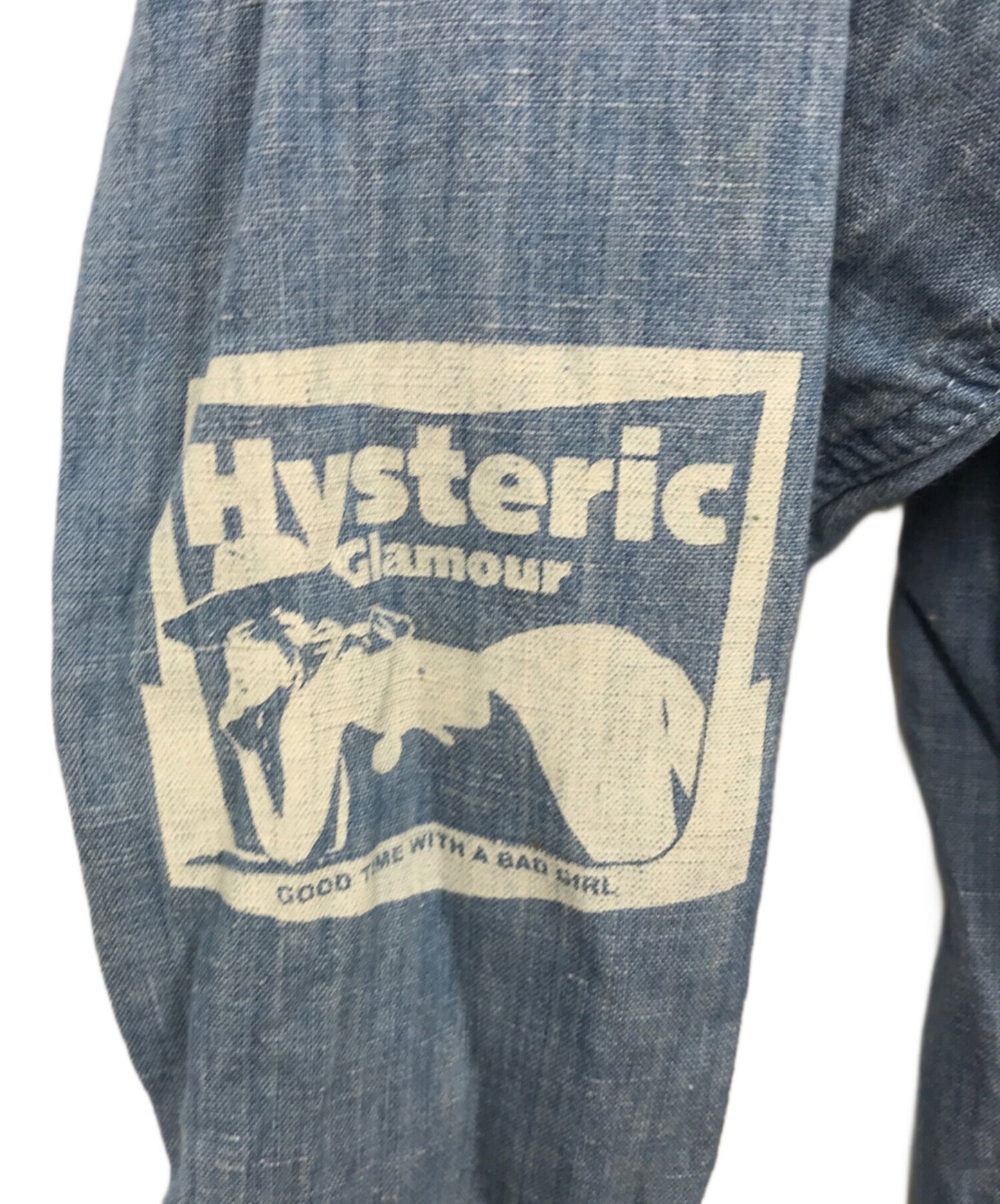 [Pre-owned] Hysteric Glamour Linen blend girl print shirt