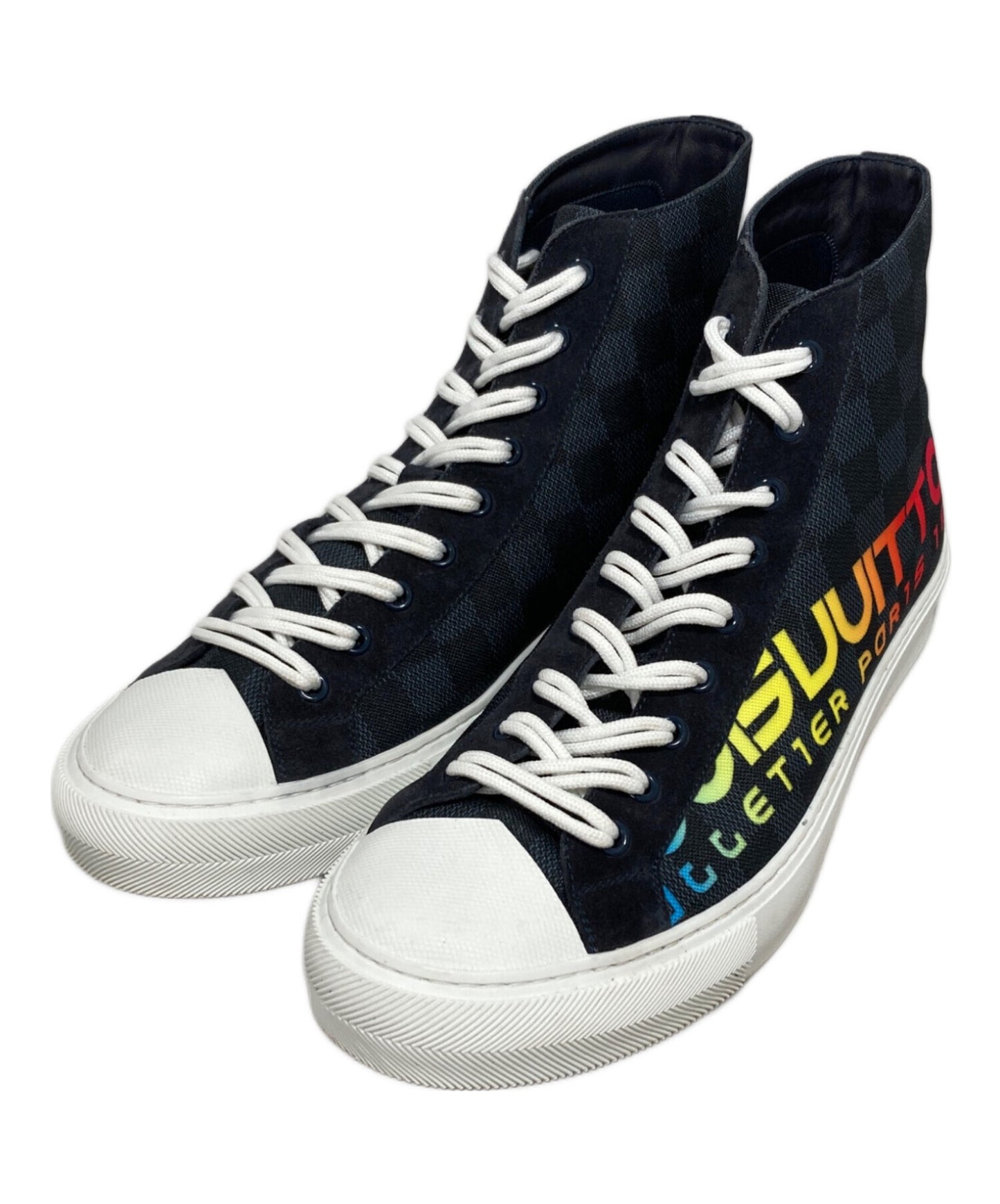 [Pre-owned] LOUIS VUITTON Tattoo Line High Cut Sneakers
