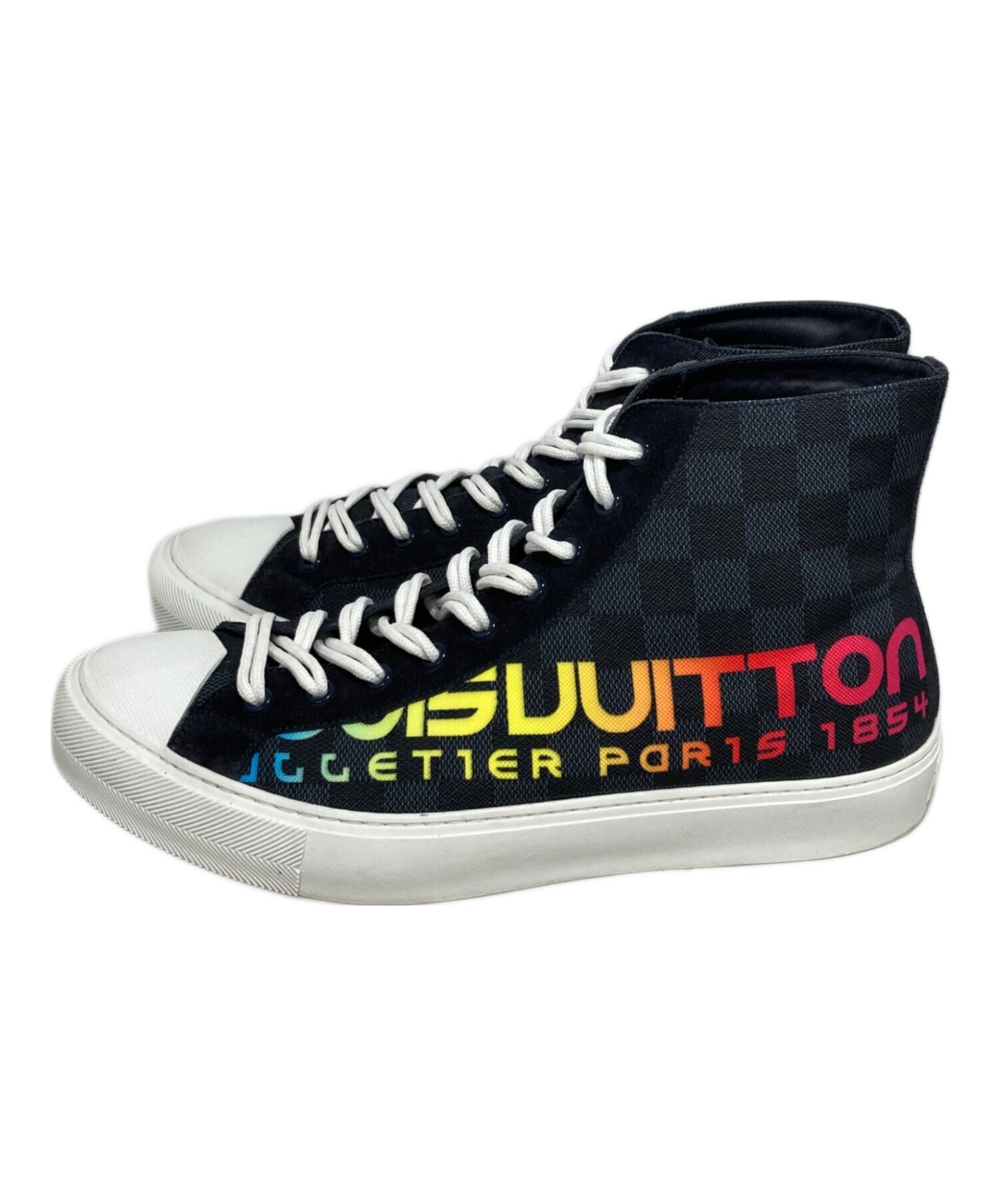 [Pre-owned] LOUIS VUITTON Tattoo Line High Cut Sneakers