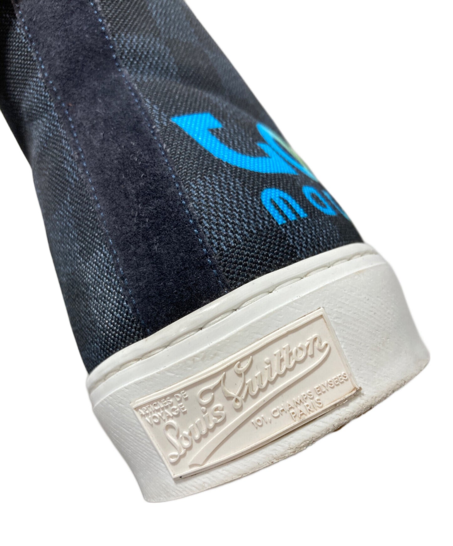 [Pre-owned] LOUIS VUITTON Tattoo Line High Cut Sneakers