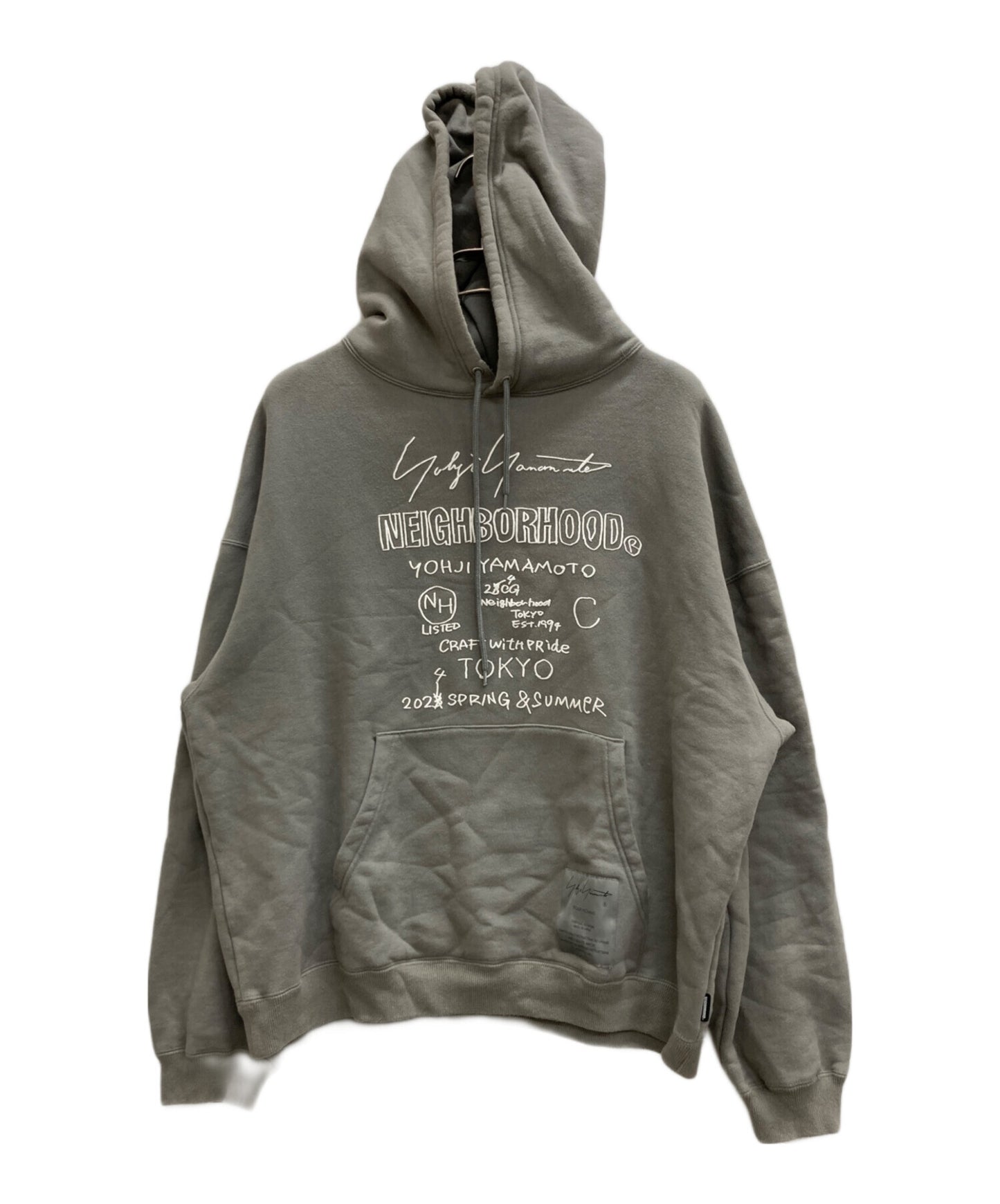[Pre-owned] YOHJI YAMAMOTO hooded sweatshirt 232YAYYN-CSM01S
