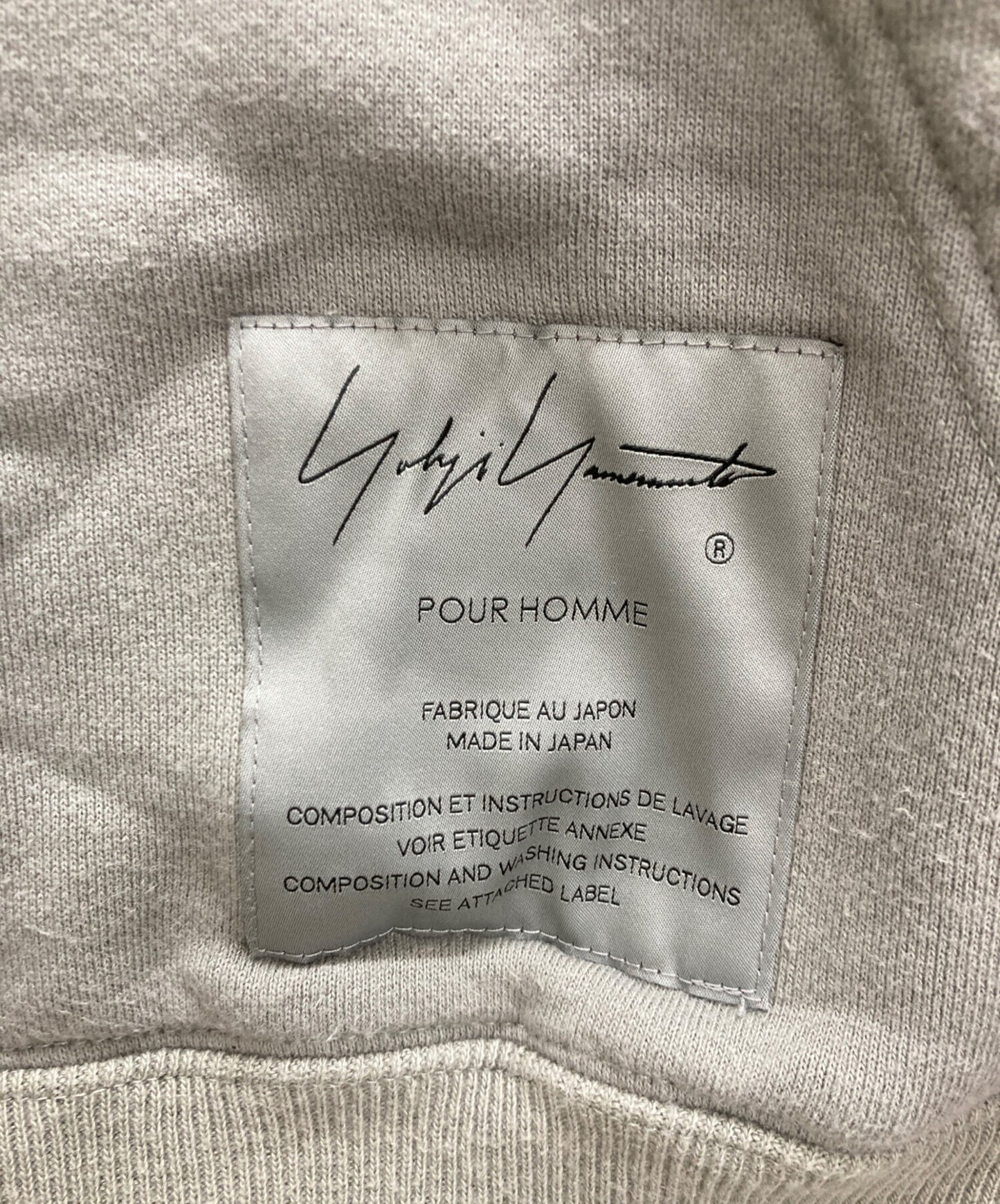 [Pre-owned] YOHJI YAMAMOTO hooded sweatshirt 232YAYYN-CSM01S