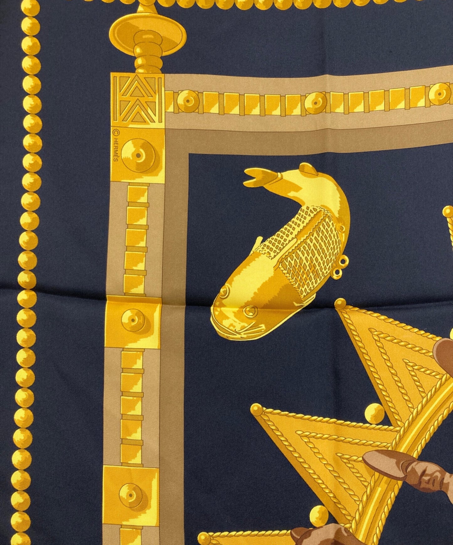 [Pre-owned] HERMES silk scarf