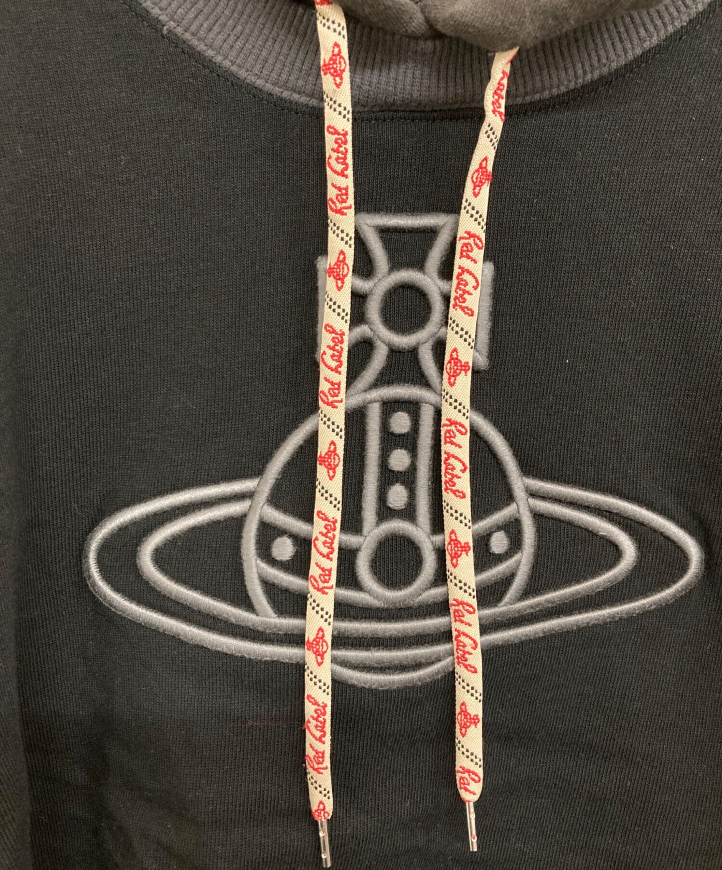 [Pre-owned] Vivienne Westwood RED LABEL 3D Line Orb Embroidery Layered Lined Hoodie