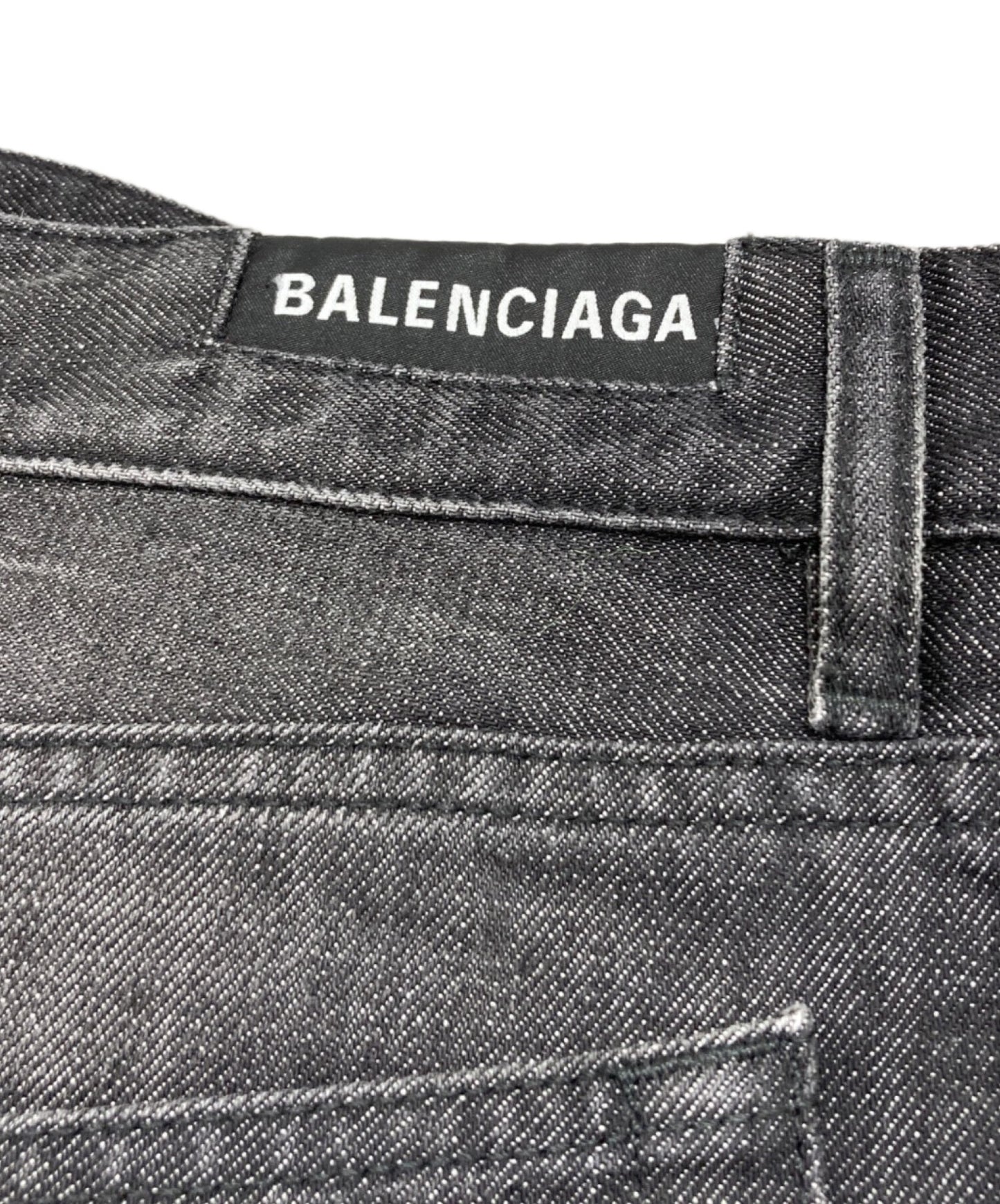[Pre-owned] BALENCIAGA Cut-Up Mini Skirt 704541