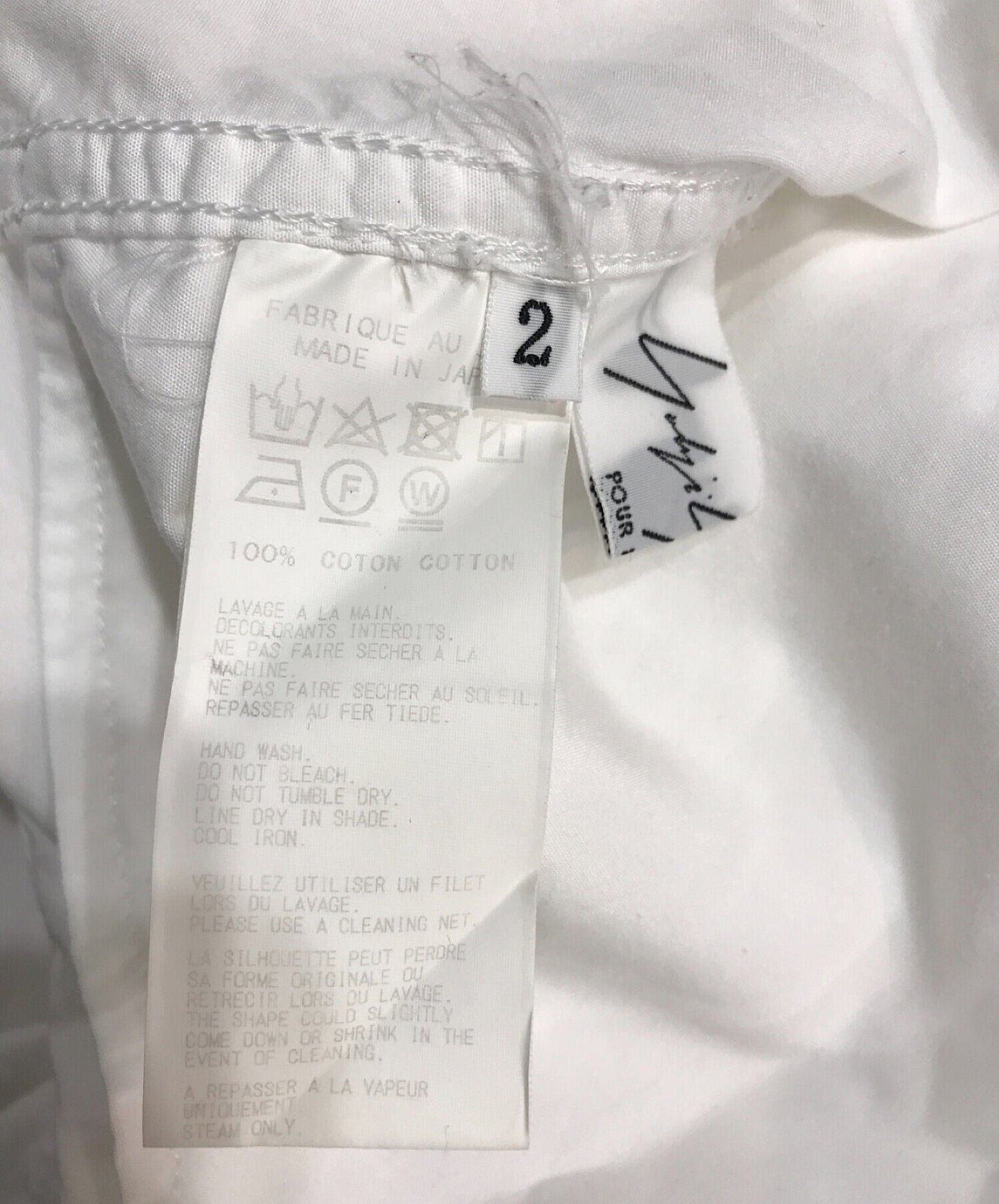 [Pre-owned] Yohji Yamamoto pour homme M-Shirt with rear-hemispherical stitching HK-B03-001