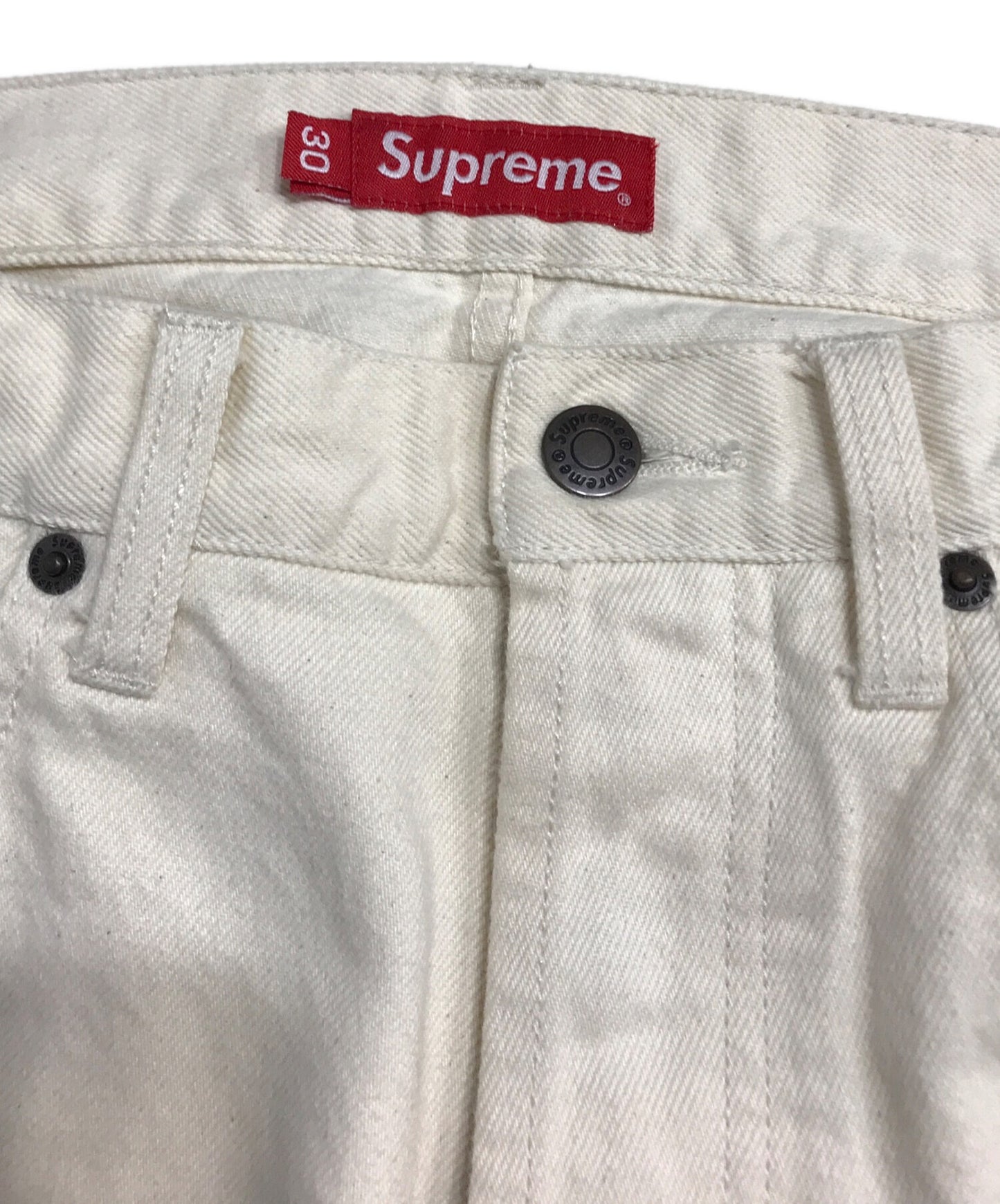 [Pre-owned] SUPREME Washed Regular Star Jeans / Denim Pants