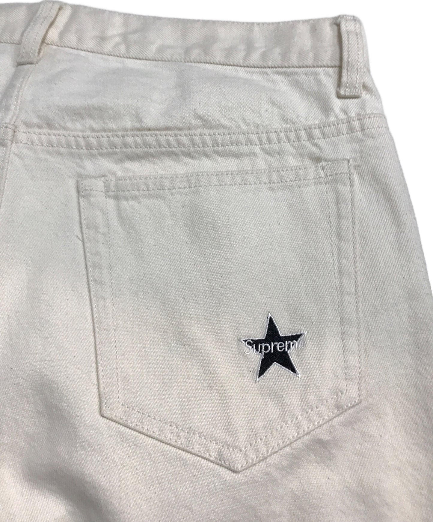 [Pre-owned] SUPREME Washed Regular Star Jeans / Denim Pants