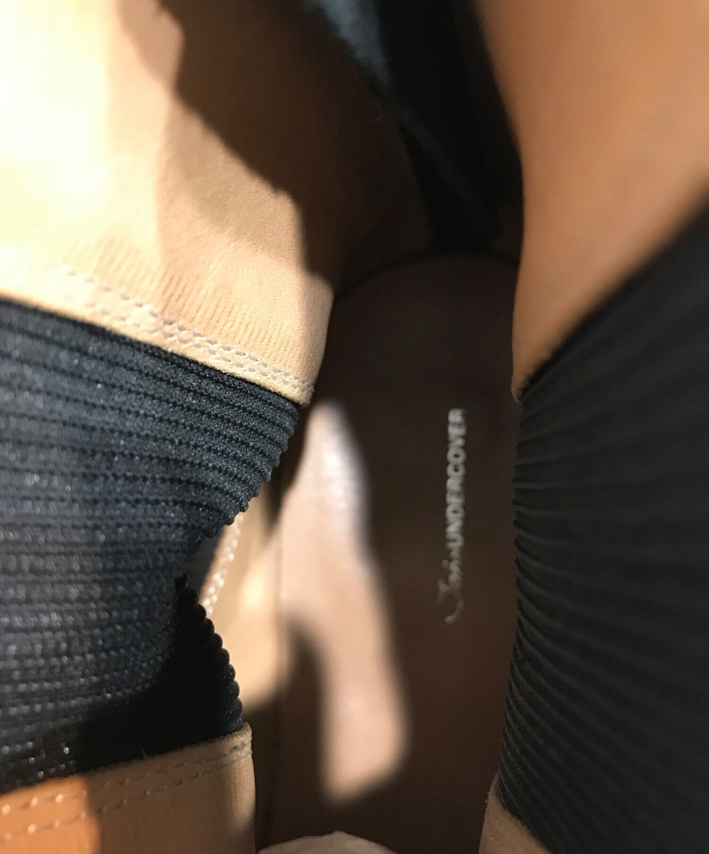 [Pre-owned] JohnUNDERCOVER Shark Sole Back Zip Boots JUP4F01