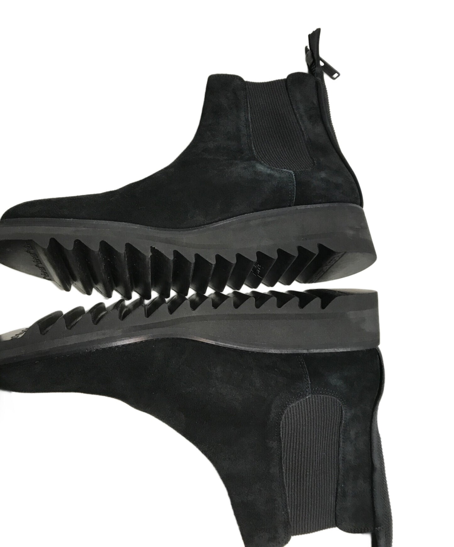 [Pre-owned] JohnUNDERCOVER Shark Sole Back Zip Boots JUP4F01