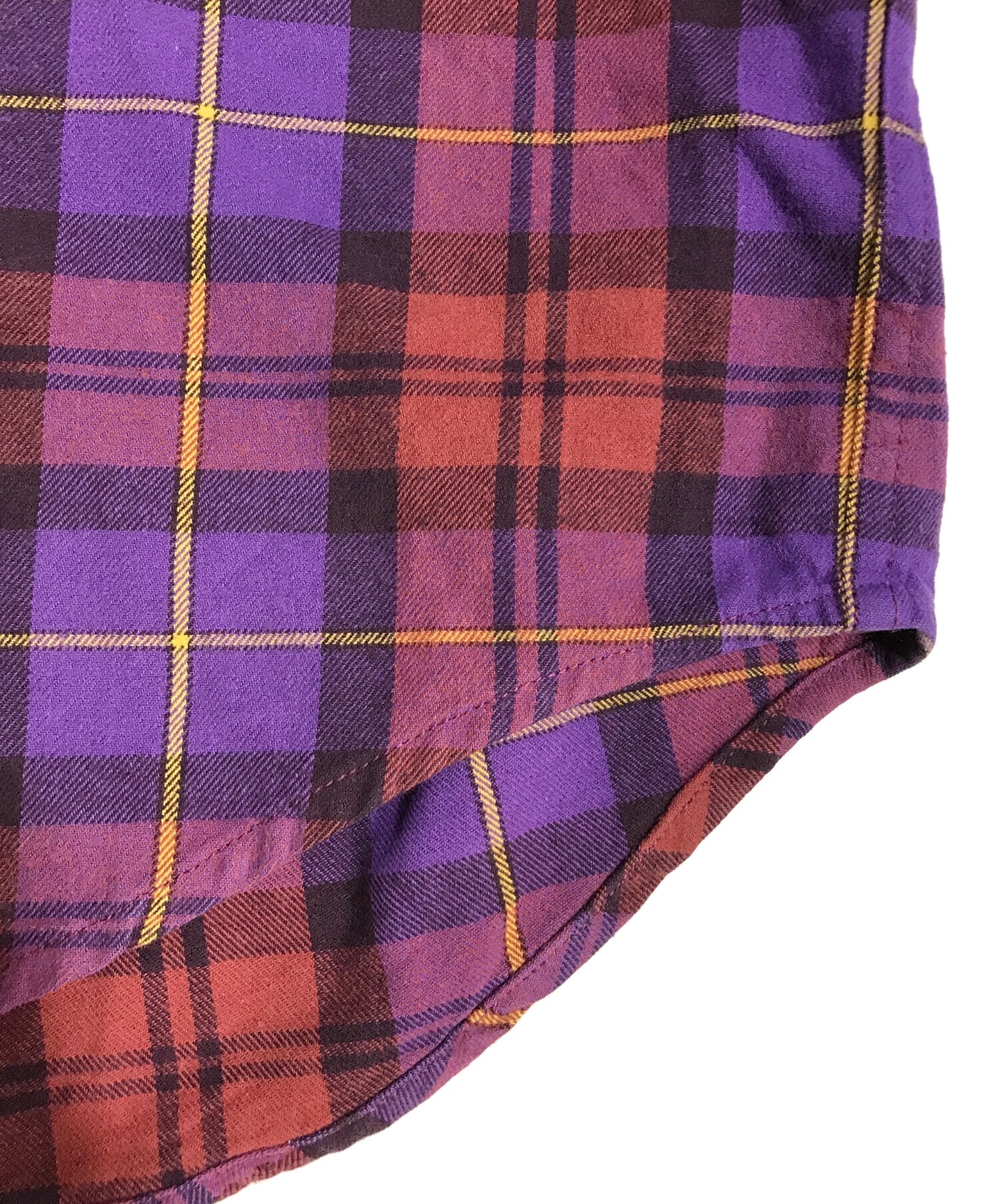 [Pre-owned] SUPREME 24FW plaid flannel shirt