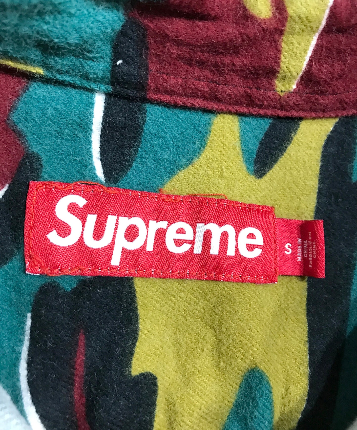 [Pre-owned] SUPREME 23AW Flannel Shirt CAMO