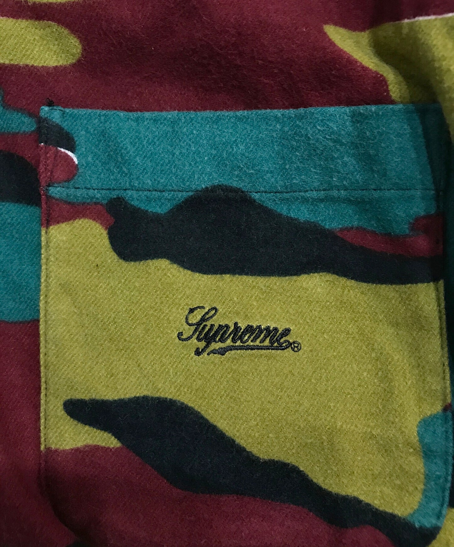 [Pre-owned] SUPREME 23AW Flannel Shirt CAMO