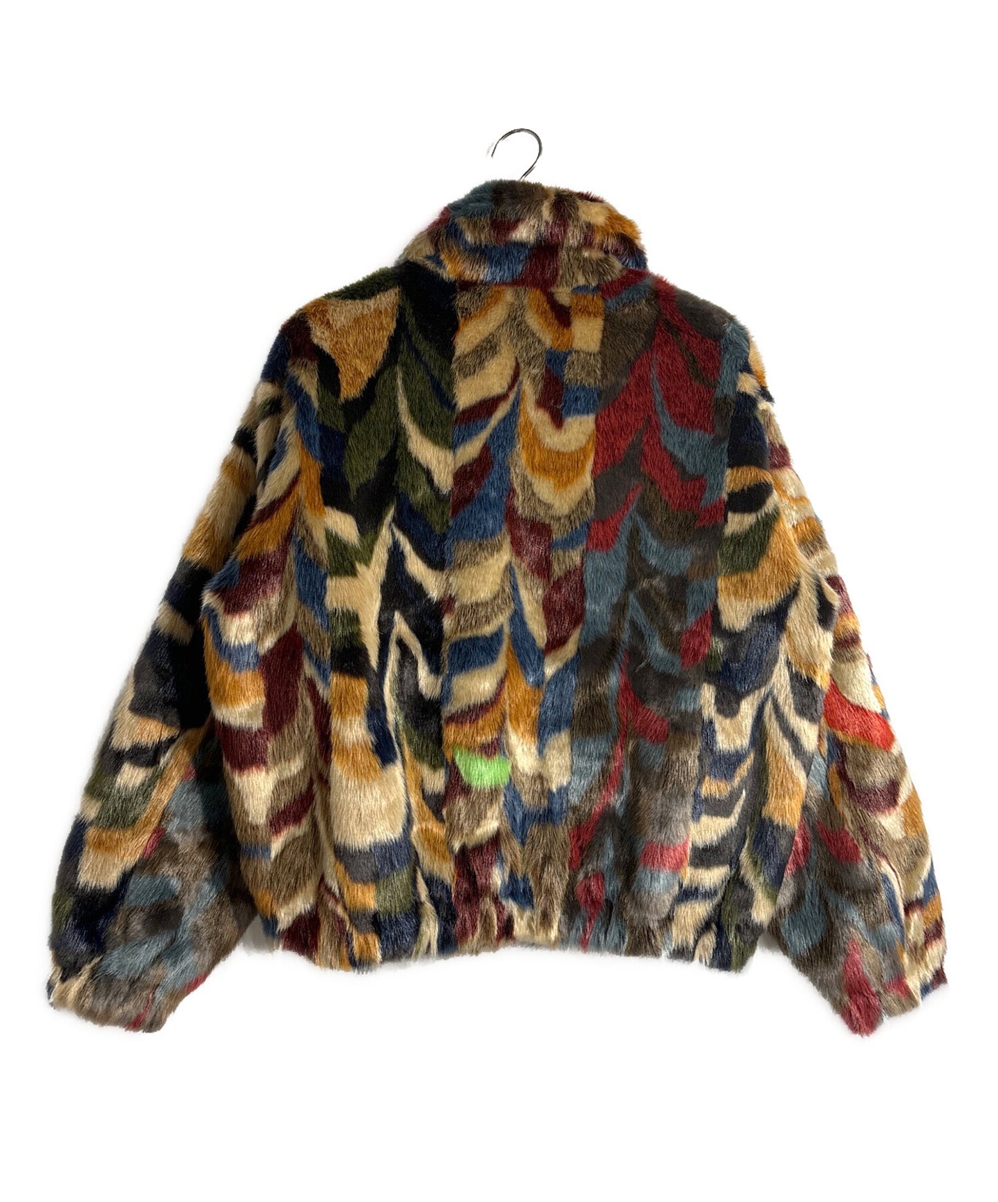 [Pre-owned] SUPREME 22FW Multicolor Faux Fur Bomber Jacket