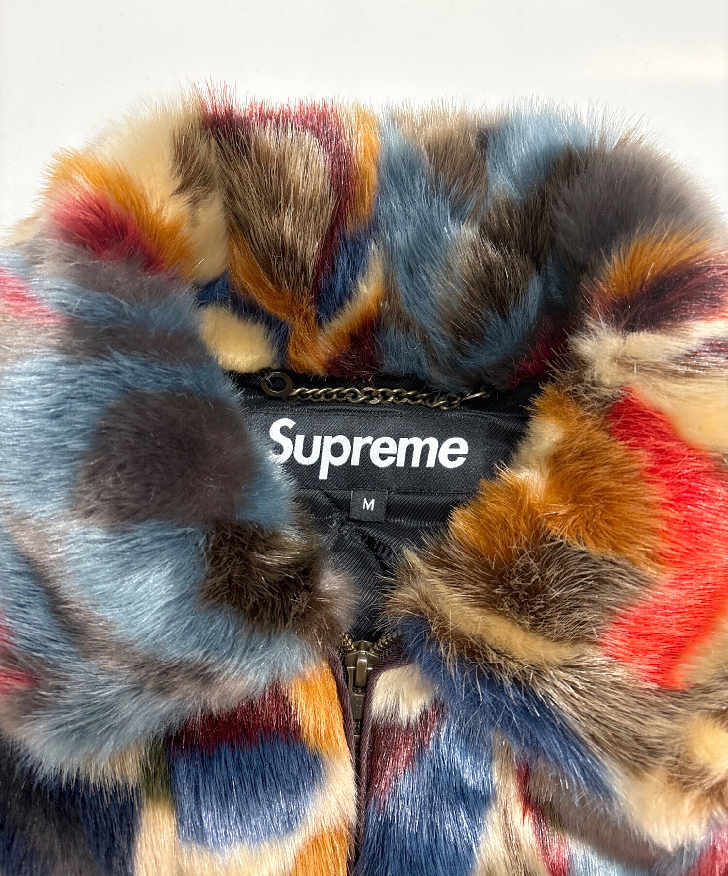 Pre-owned] SUPREME 22FW Multicolor Faux Fur Bomber Jacket